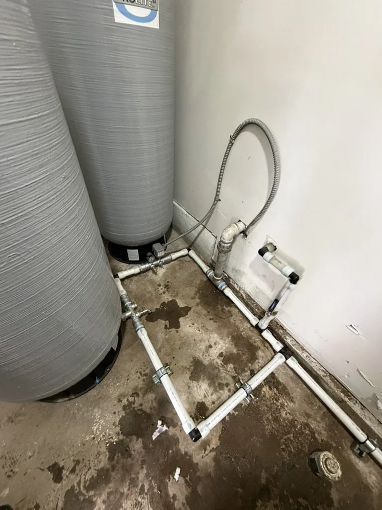 2 large pressure tanks for a well system and plumbing for a well in eagle point 