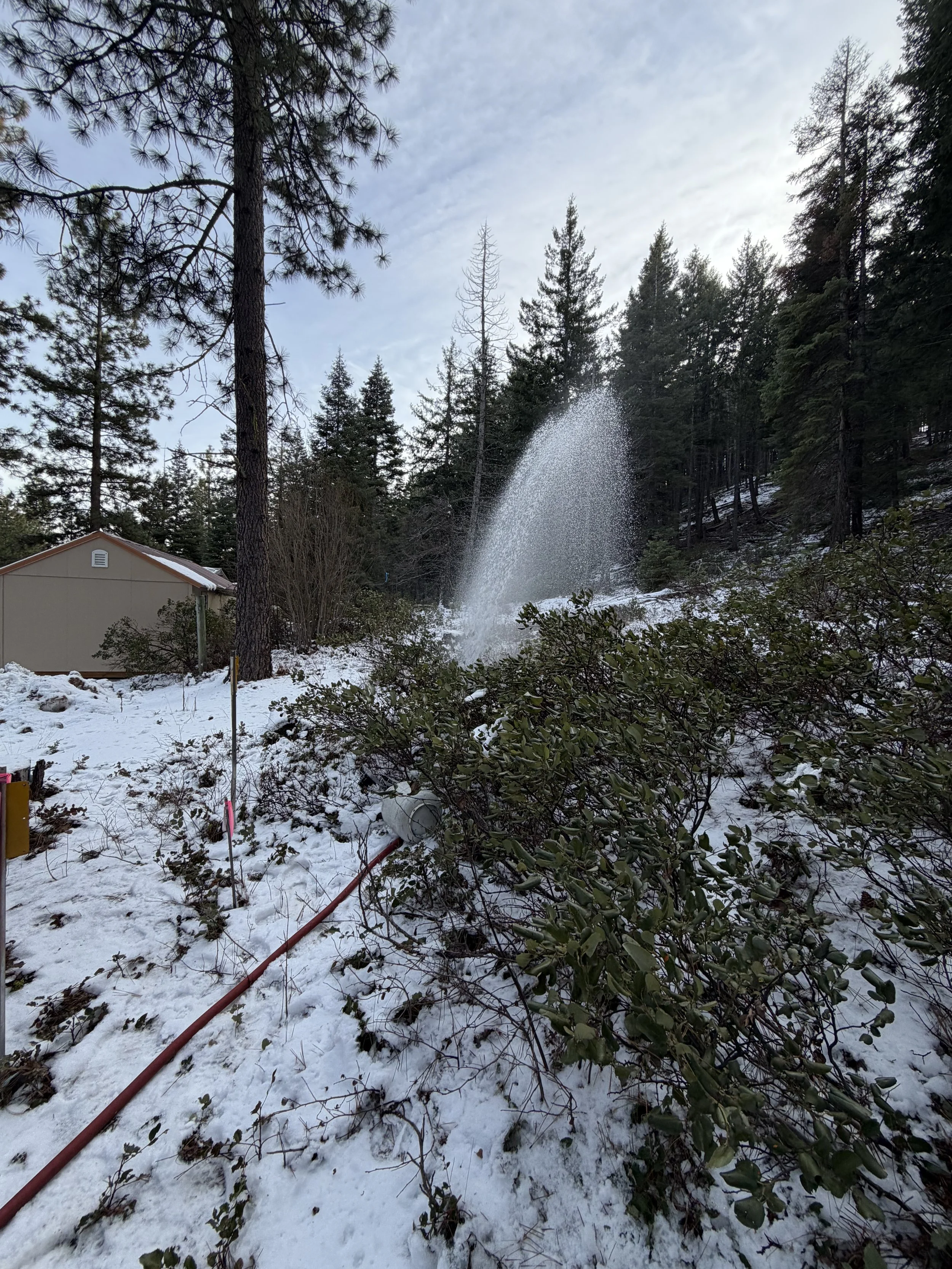 Flushing well system after new pump installation in Merlin Oregon