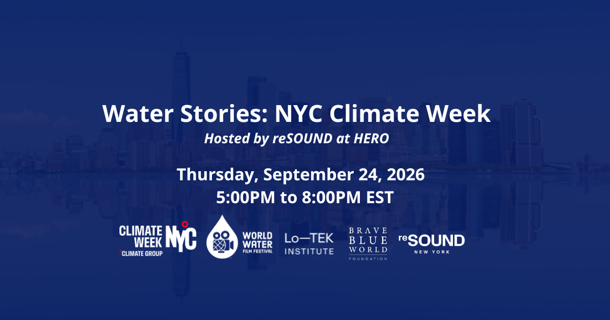 Water Stories: New York Climate Week