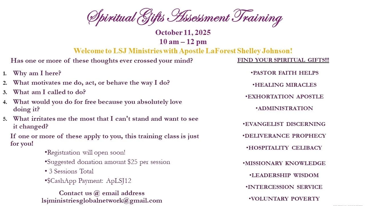 Spiritual Gifts Assessment Training