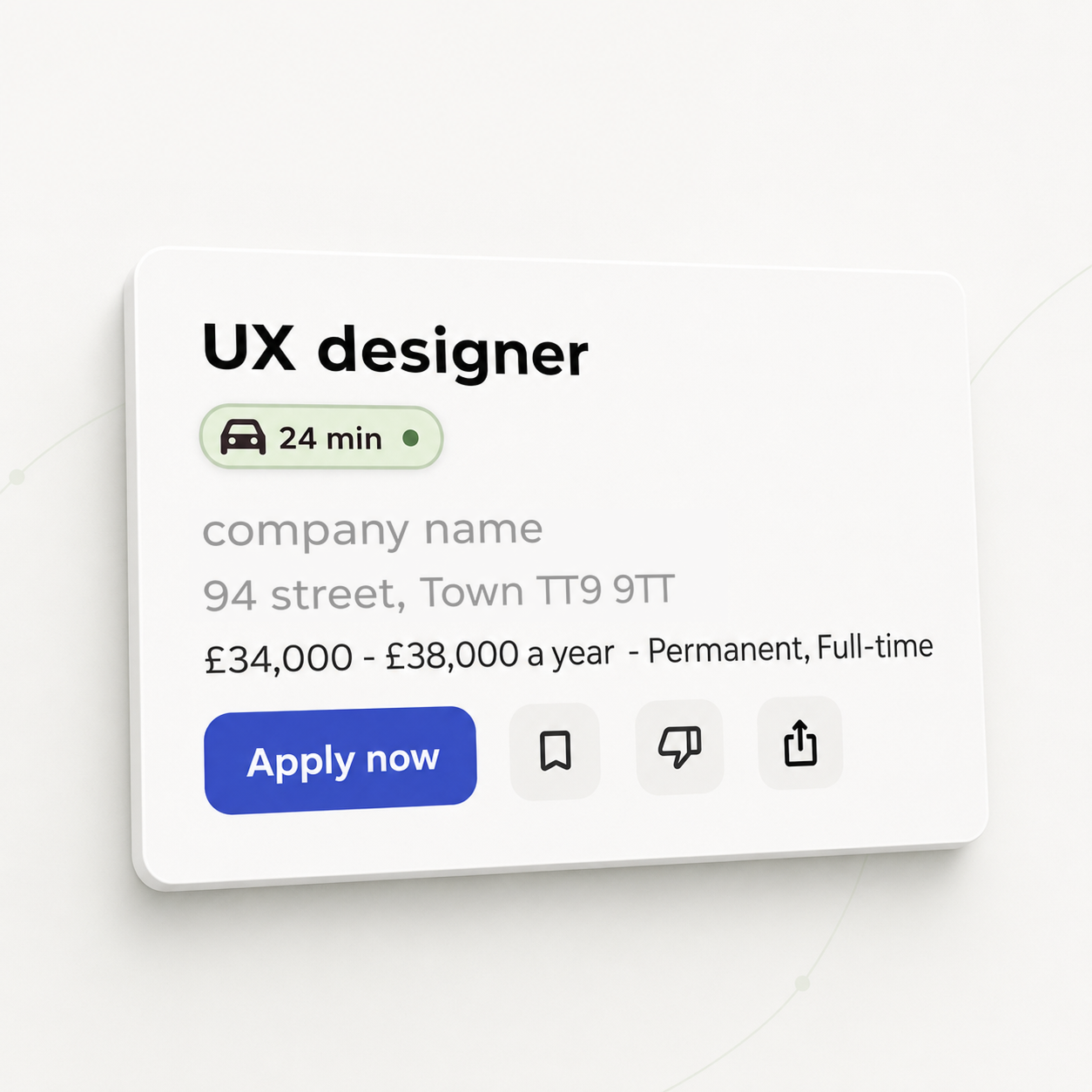 Commute Impact: Browser extension for job searching.