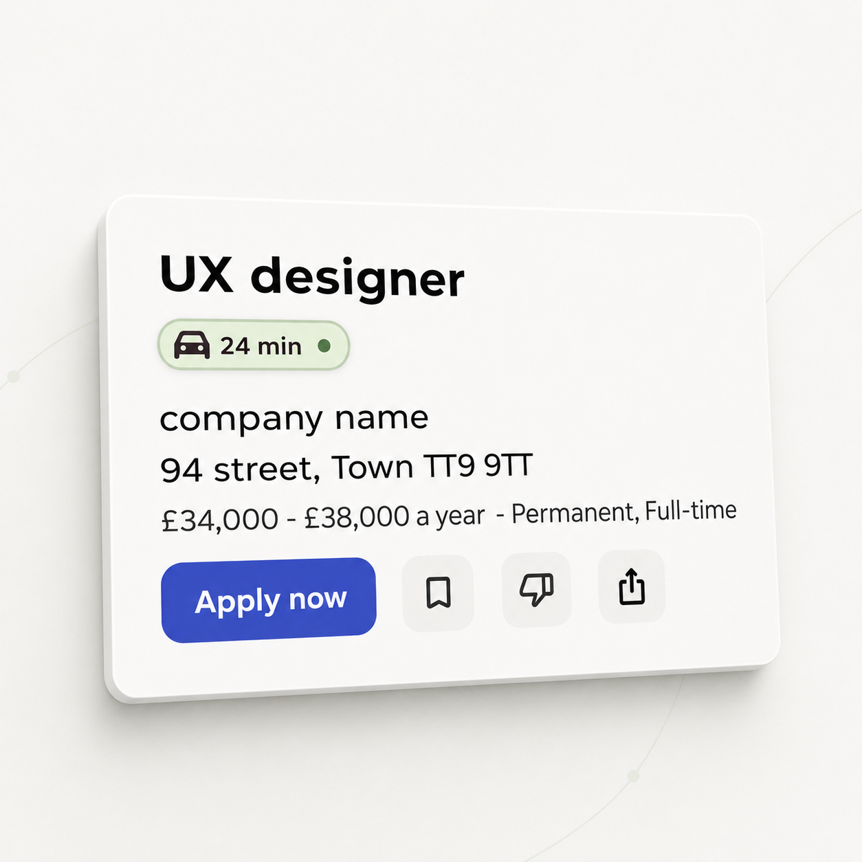 Commute Impact: Browser extension for job searching.