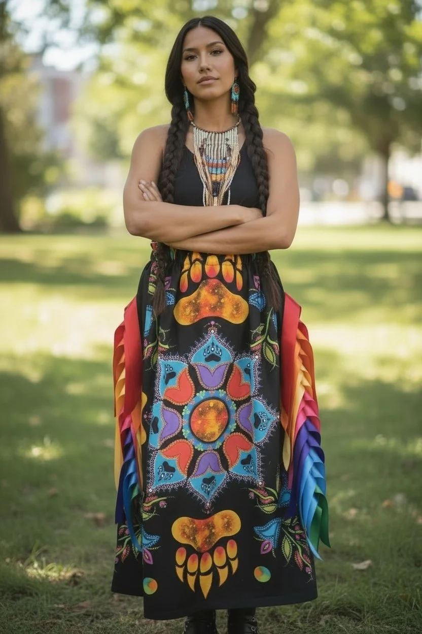 Bear Paw Panel Skirt