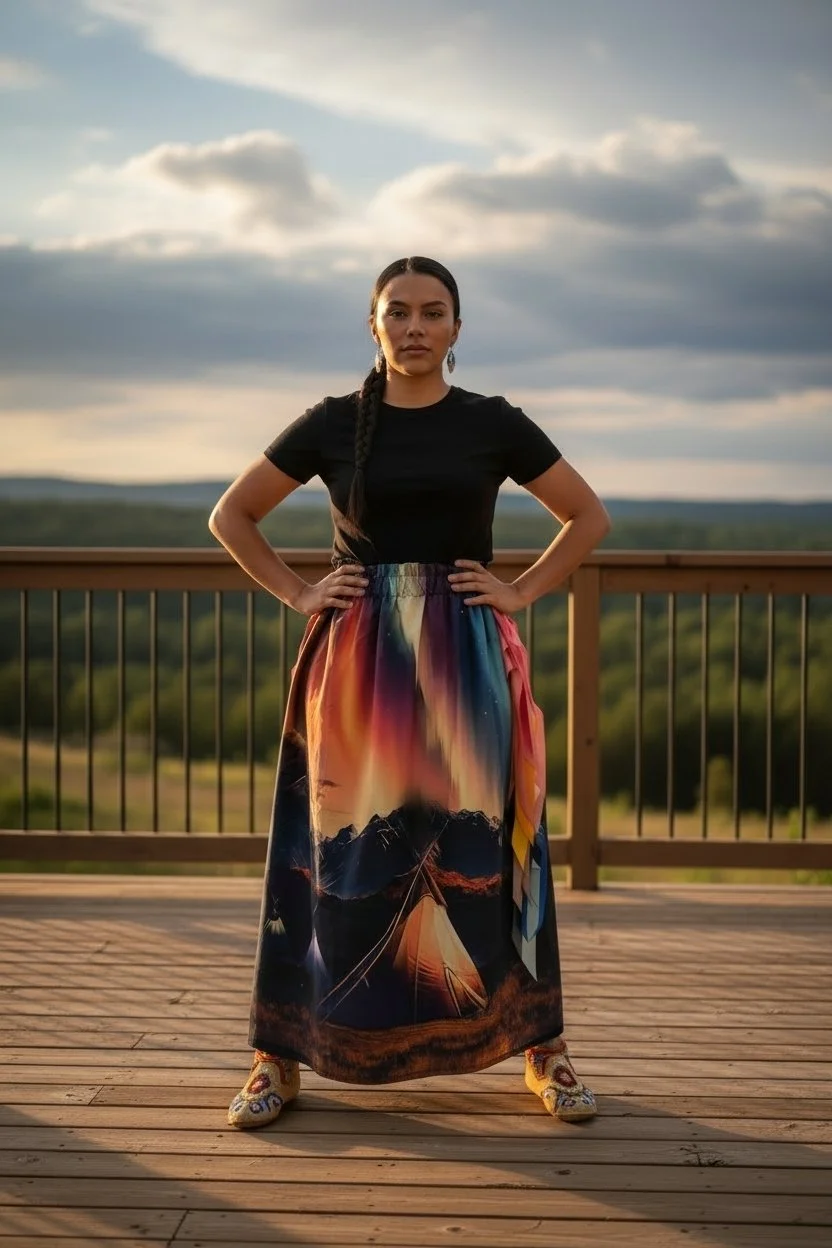 Northern Lights Panel Skirt
