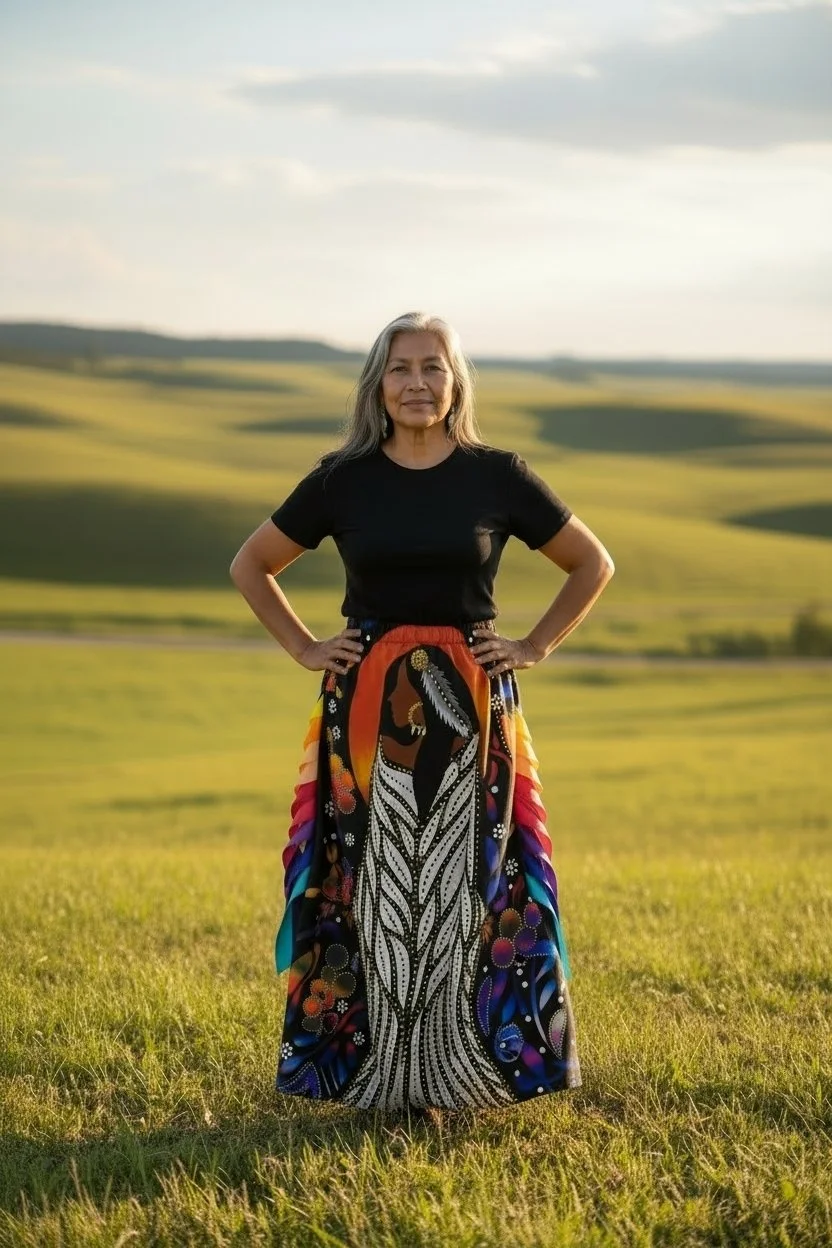 Betty Albert Panel Skirt