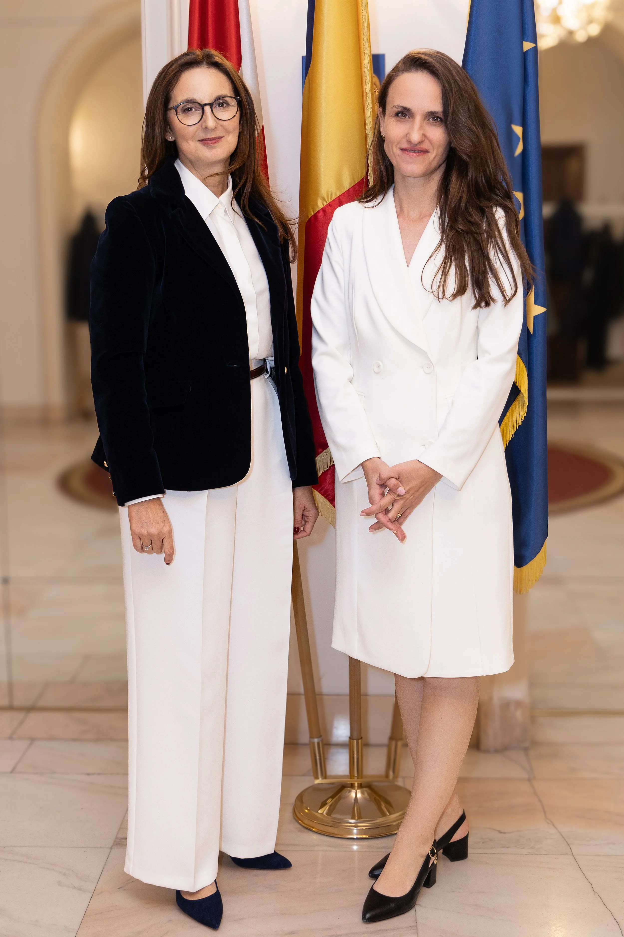 I.E. Mag. Dr. Andrea Amza-Andras, Geschäftsträgerin a.i. der Rumänischen Botschaft  in Österreich, &  Mag. Oana Țoiu, Außenministerin von Rumänien