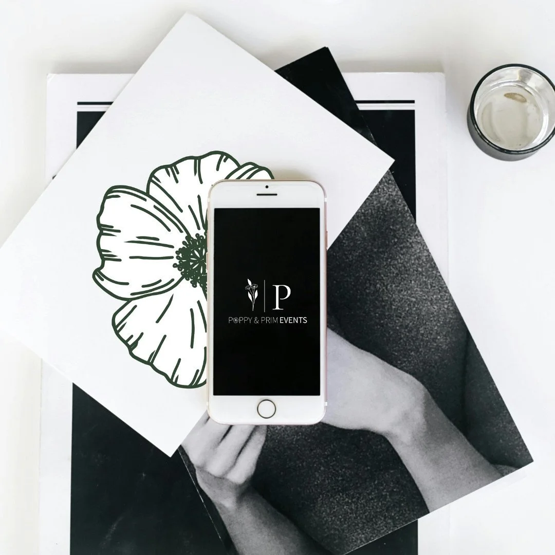 I&rsquo;m thrilled to share the logo I created for Poppy &amp; Prim Events @poppyandprim.events &mdash;a design that beautifully captures the essence of new beginnings through the union of the poppy and primrose. These iconic flowers, paired with dee