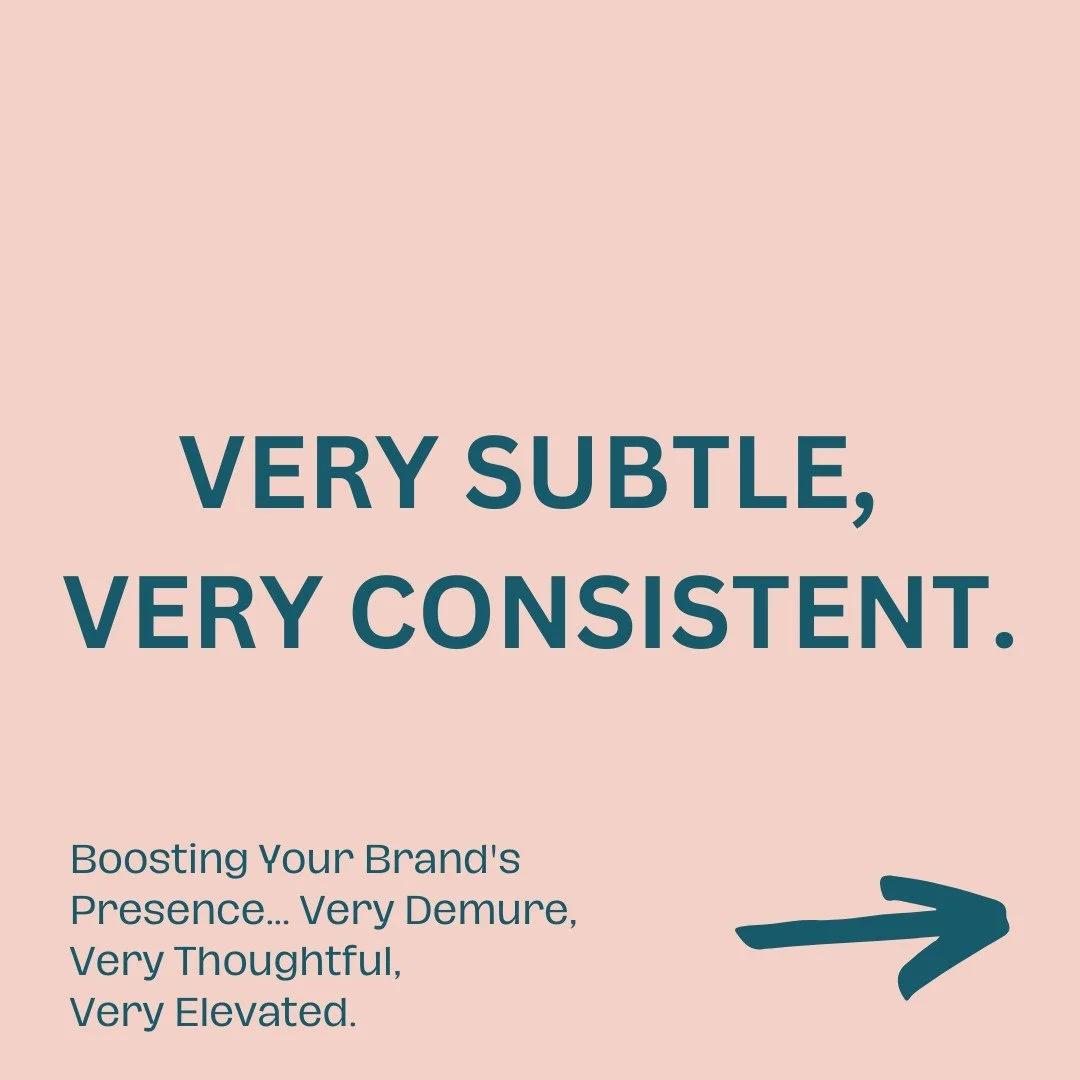 Boosting Your Brand's Presence... Very Demure, Very Thoughtful, Very Keeping your brand visible, one gentle step at a time...⁠
⁠
1️⃣ Very subtle, very consistent. Let your brand's essence flow gently through every platform. Soft, steady, and effortle