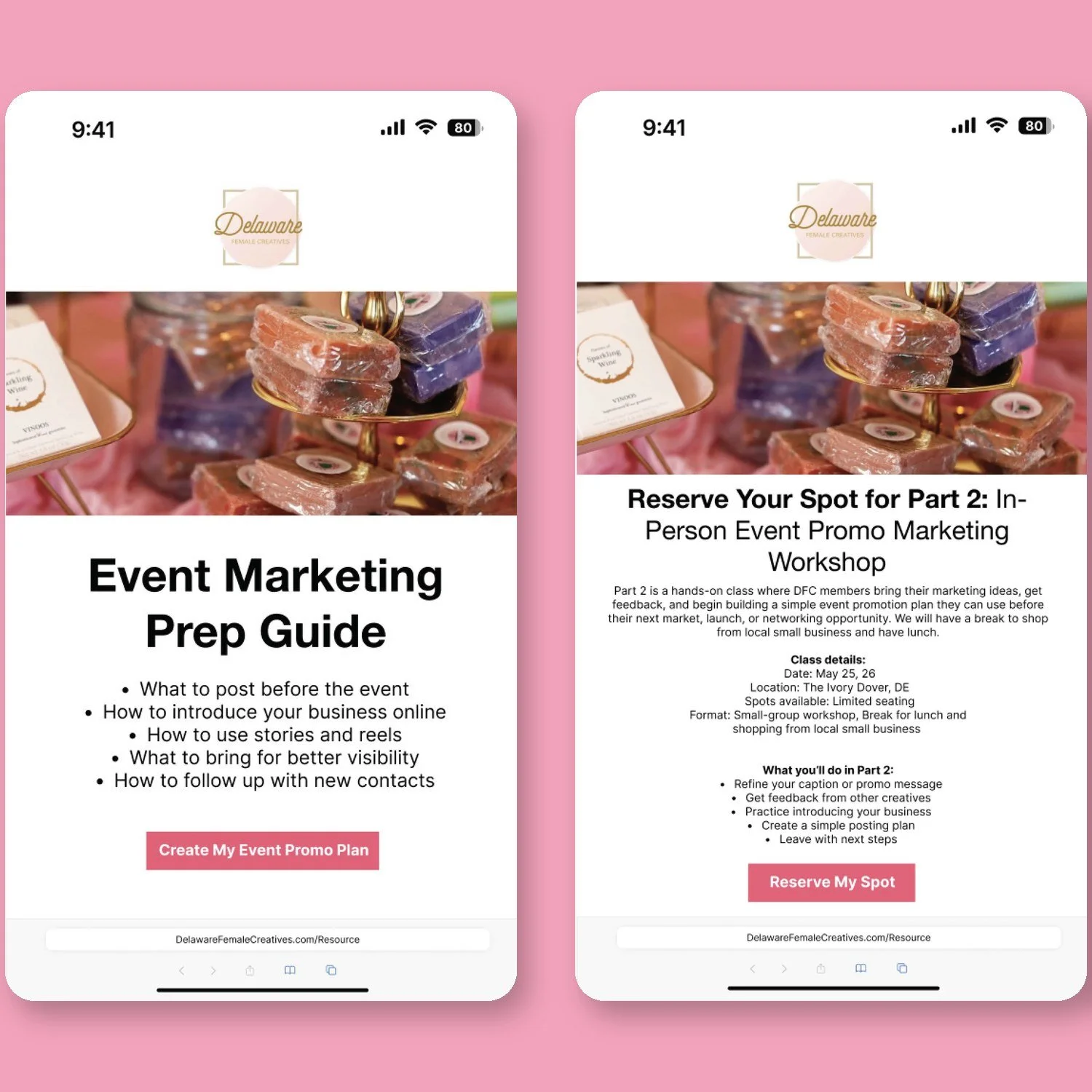 Pretty in Pink: Online to In-Person