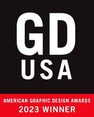 GDUSA 2023 American Graphic Design Awards winner badge