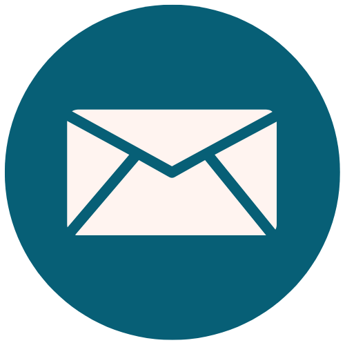 An email icon to email hello@bloomherpath.com which provides pelvic floor therapy, infant feeding & lactation services for the Corpus Christi, TX area