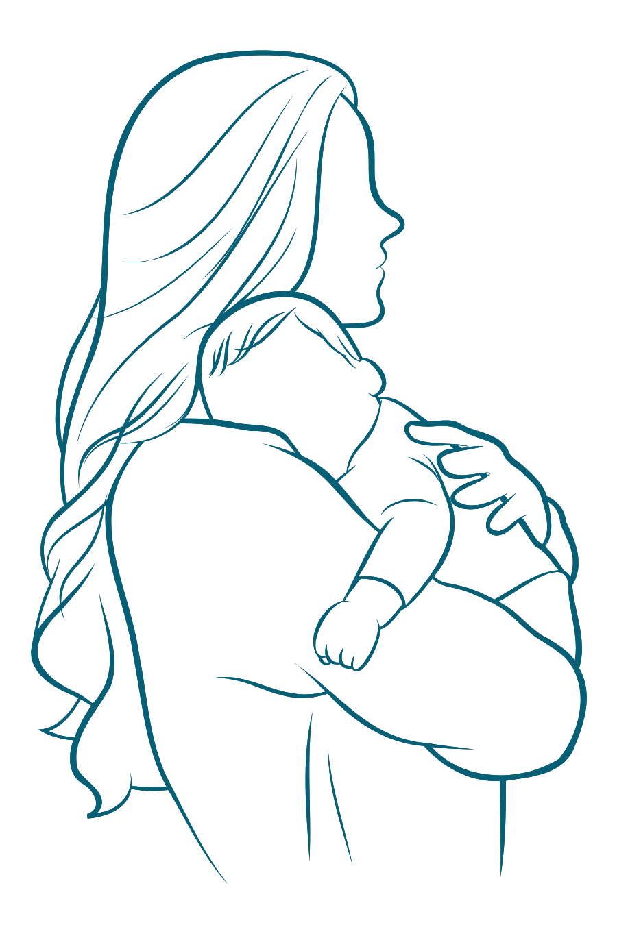 Mom holding newborn for Bloom Her Path in Corpus Christi, Texas where they provide specialized rehabilitation after a cesarean birth or c section and instrument-assisted birth such as vacuum or forceps delivery