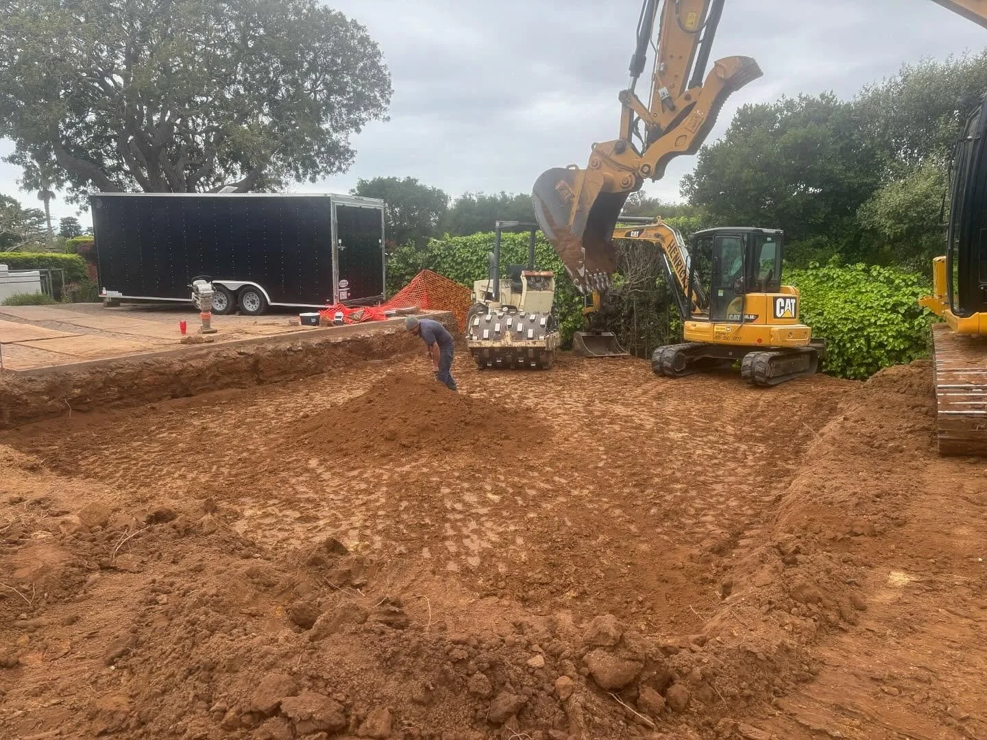 Garage pad and pool remodel 2025