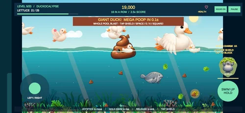 Giant Duck Mega Poop attack