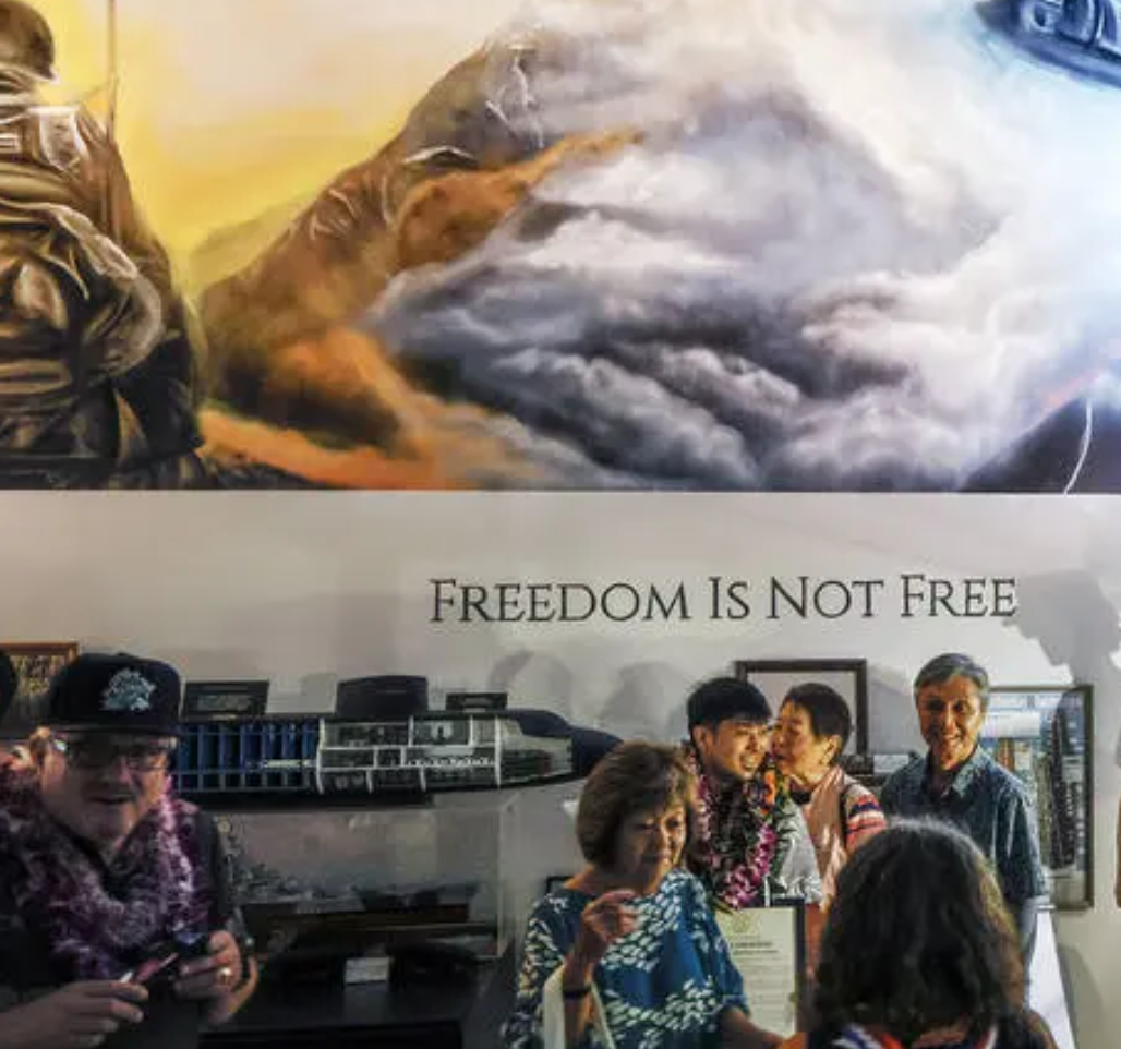Three murals spanning more than 80 feet part of Kauai Veterans Museum