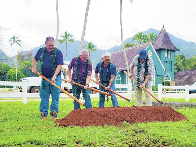 Blessing held for Hanalei Water Line Improvements Project