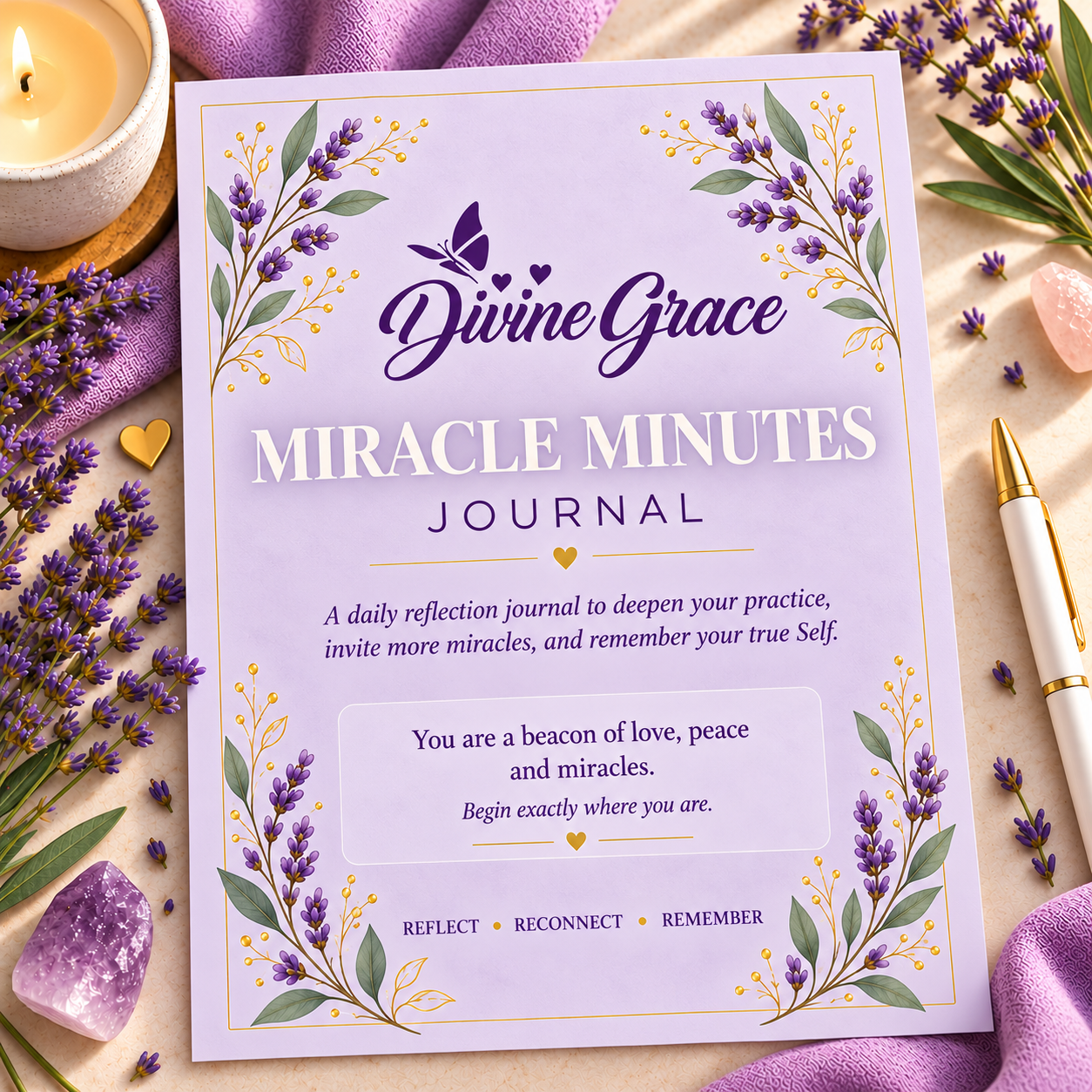 Lavender Miracle Minutes Journal Page.png