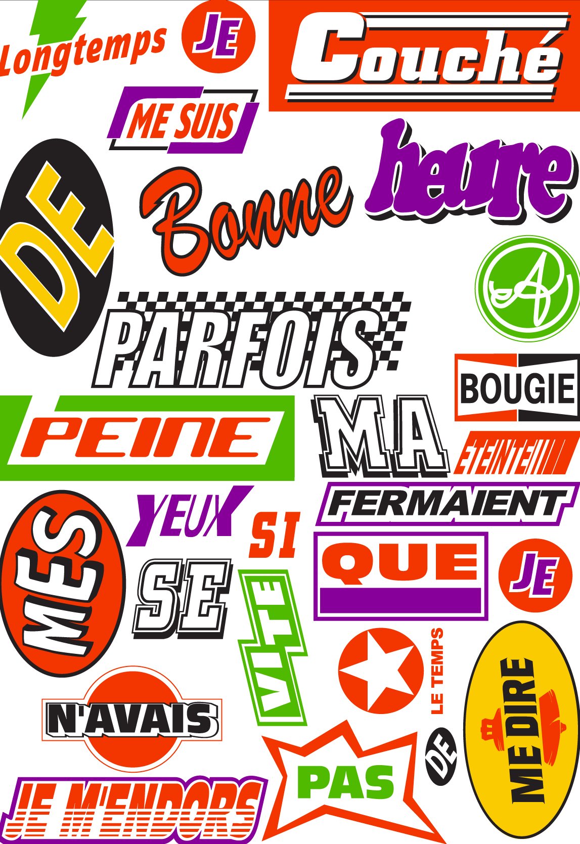 Donation to support SFE + reward:  Marcel Proust Racing Team decal poster by Marcus Kreiss