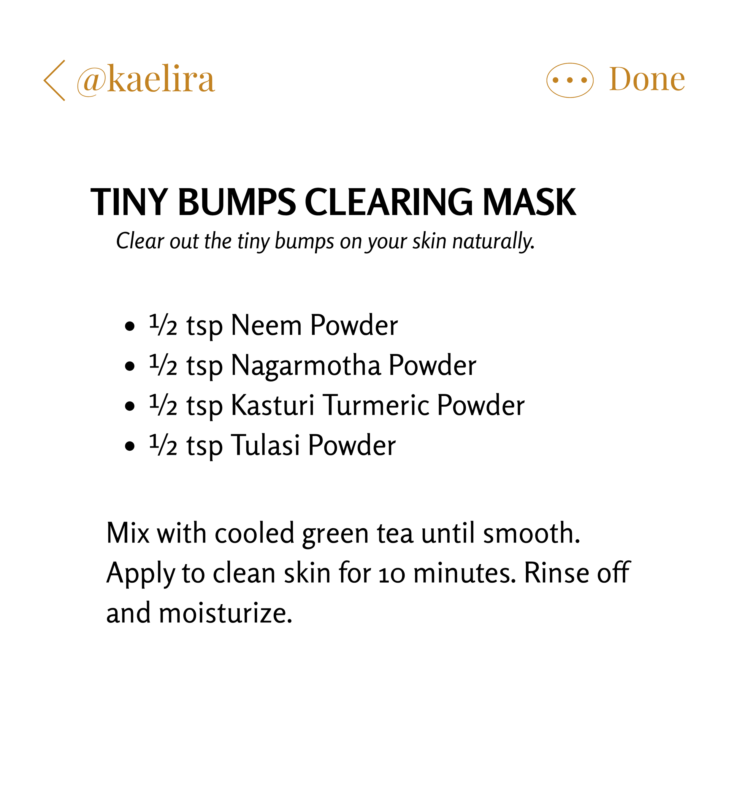 Tiny Bumps Clearing Mask Recipe: The Ayurvedic Fix for Rough, Bumpy Skin
