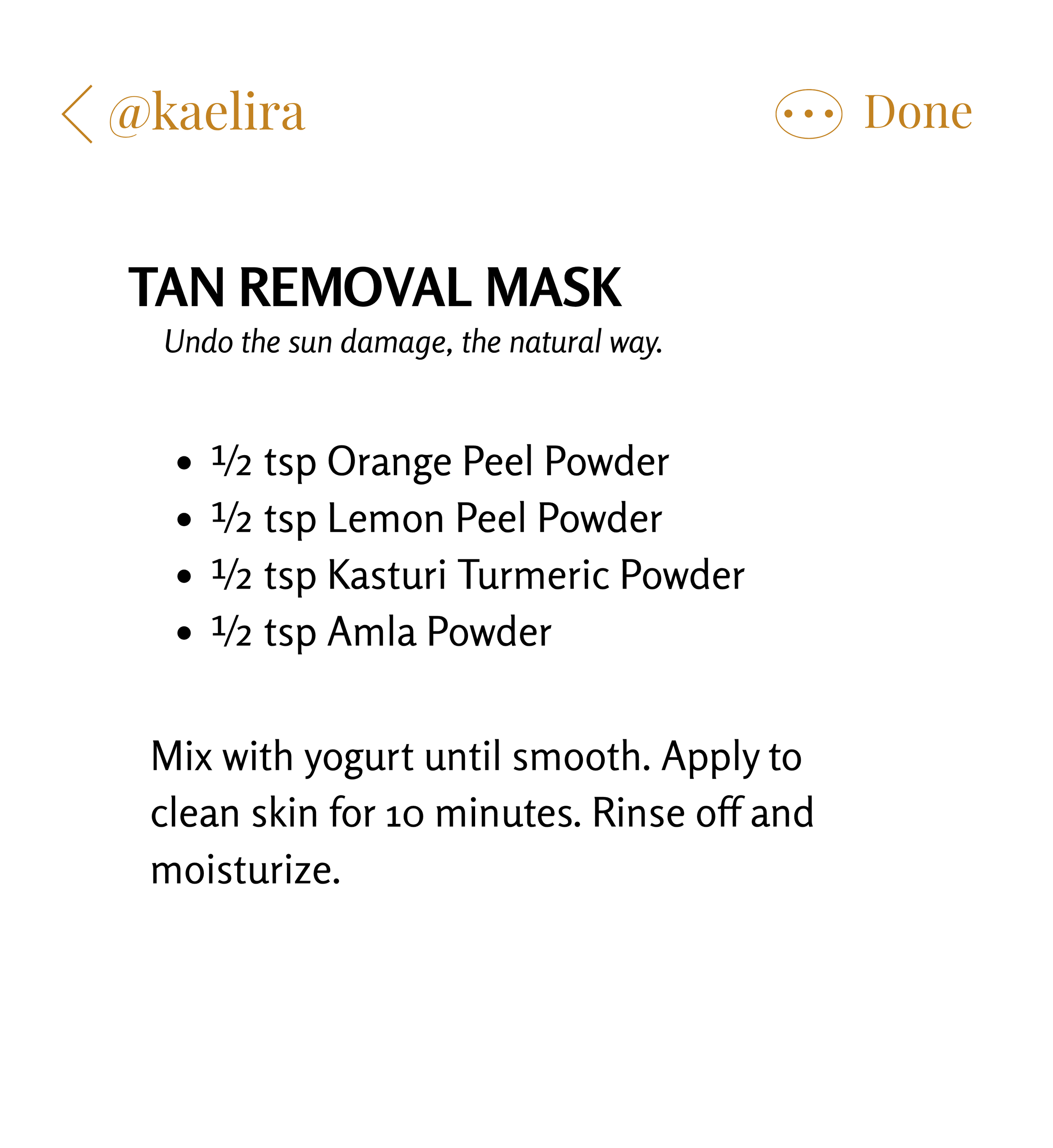 Tan Removal Mask Recipe: The Ayurvedic Fix for Sun Damaged Skin