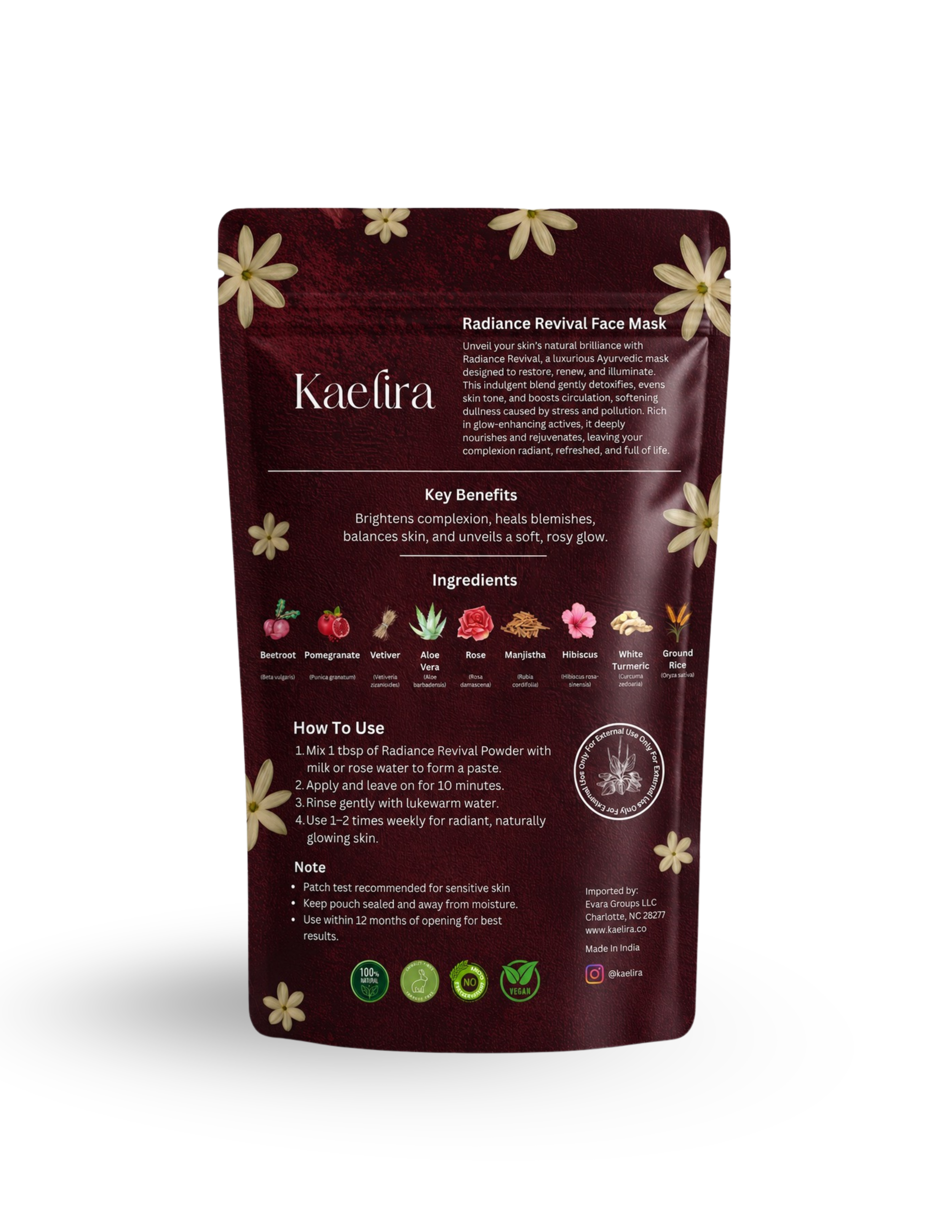 kaelira | kaelira radiance revival | face mask kaelira