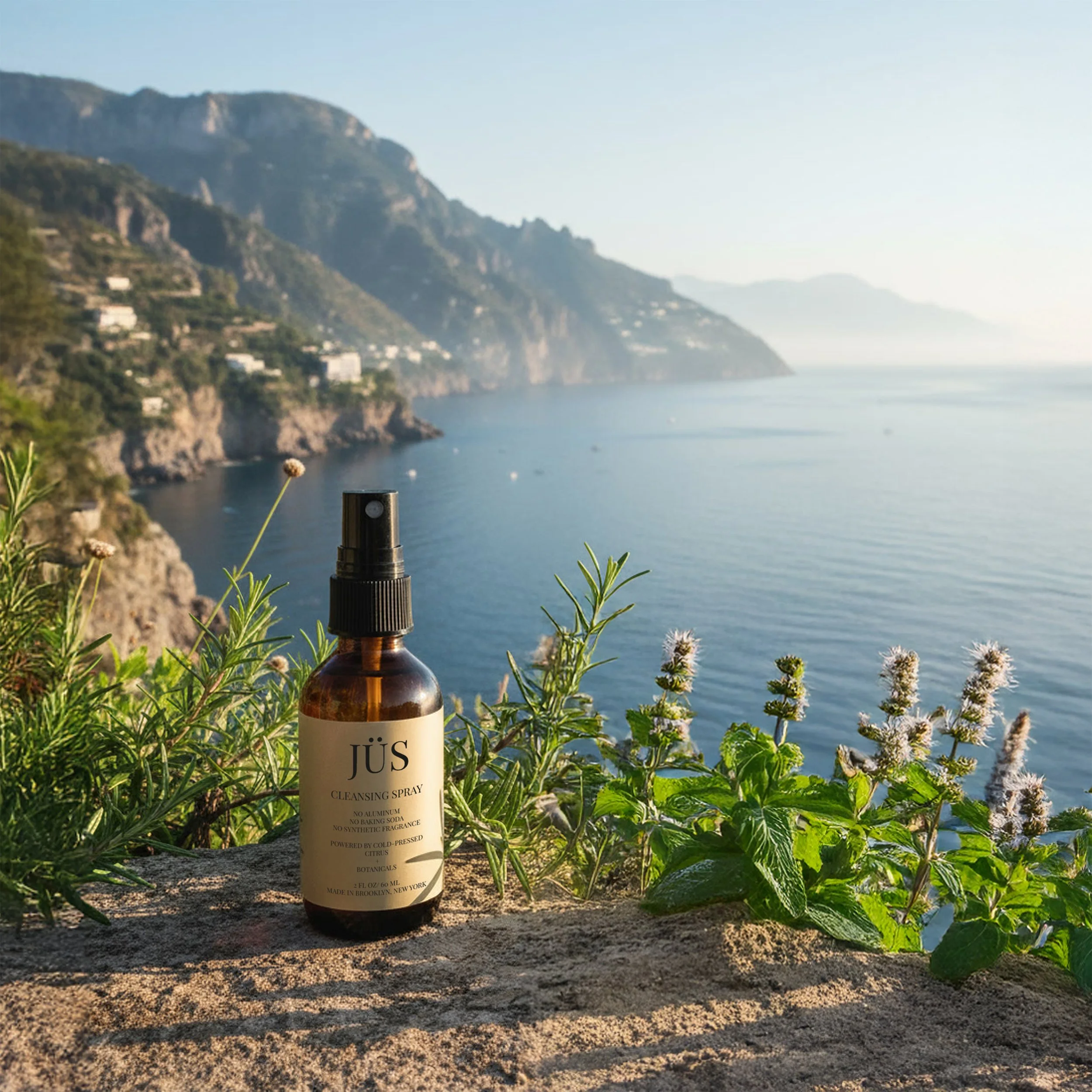 jus cleansing spray lymphatic body spray, a modern botanical cleansing spray to neutralize odor and provide lightweight hydration on underarms, knees, and neck for instant freshness.