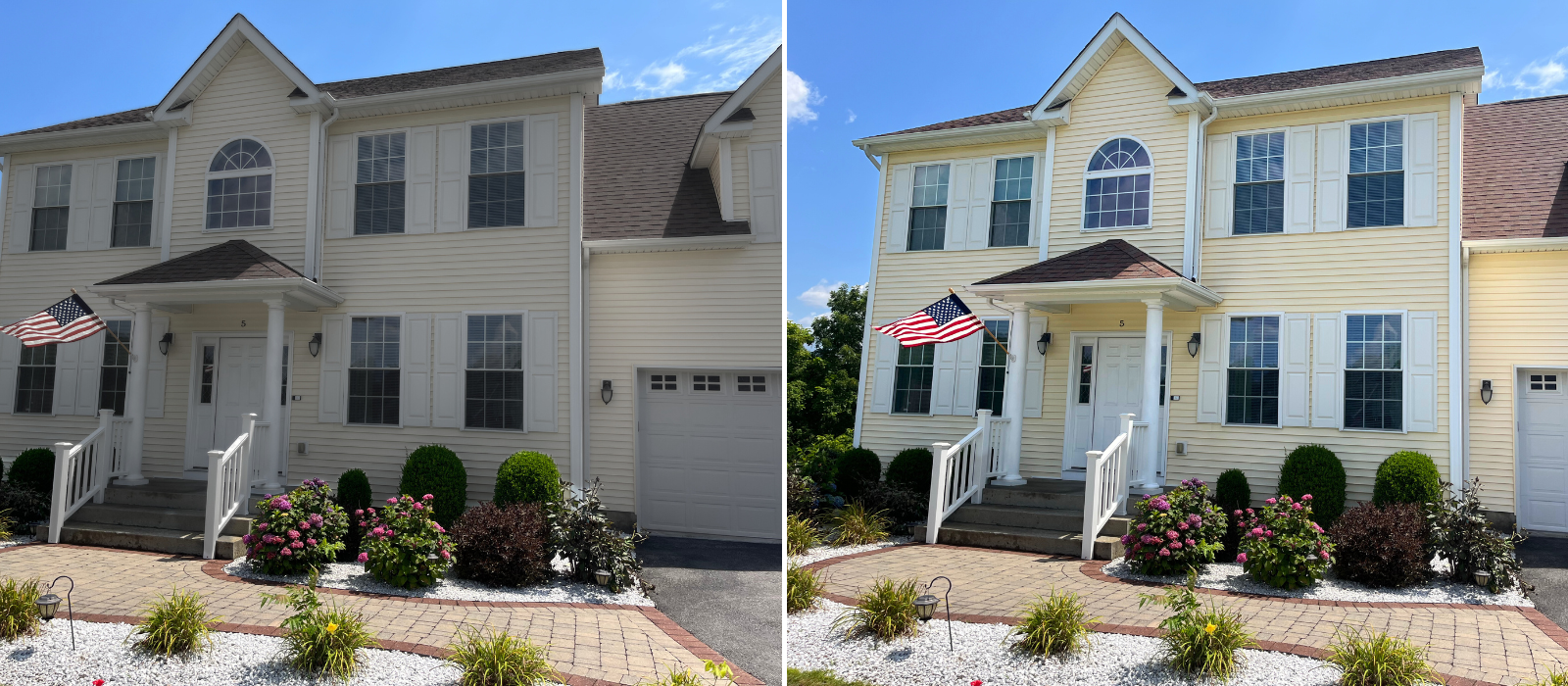 soft washing home exterior in Poughkeepsie NY Hudson Valley