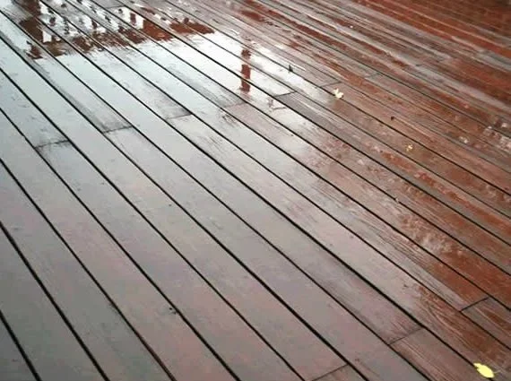 Wood deck power wash cleaning in Millbrook, NY