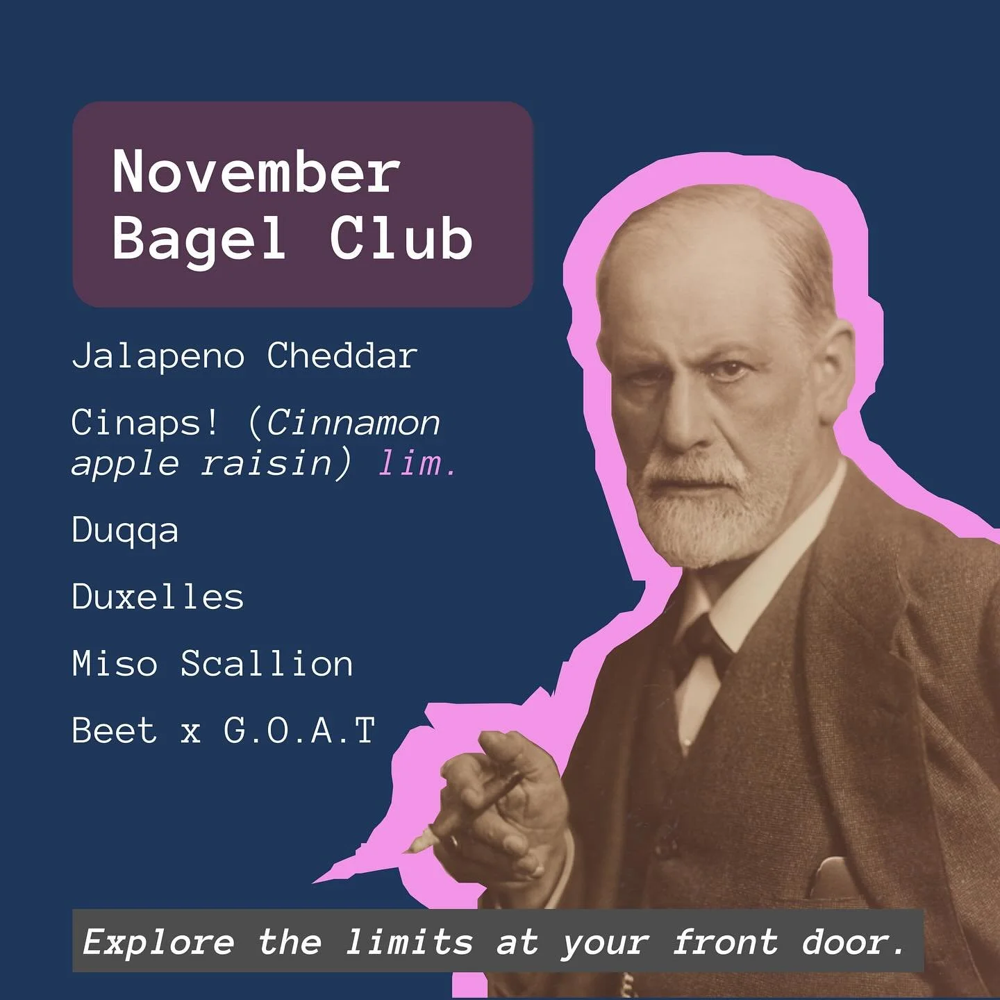 Introducing Bagel Theory Club! For those who recline on leather couches and ponder the larger questions, like: in what sense is Manchego nutty? Or, is miso the secret ingredient of thanksgiving? Or, where does a mushroom end? &mdash; join the culinar