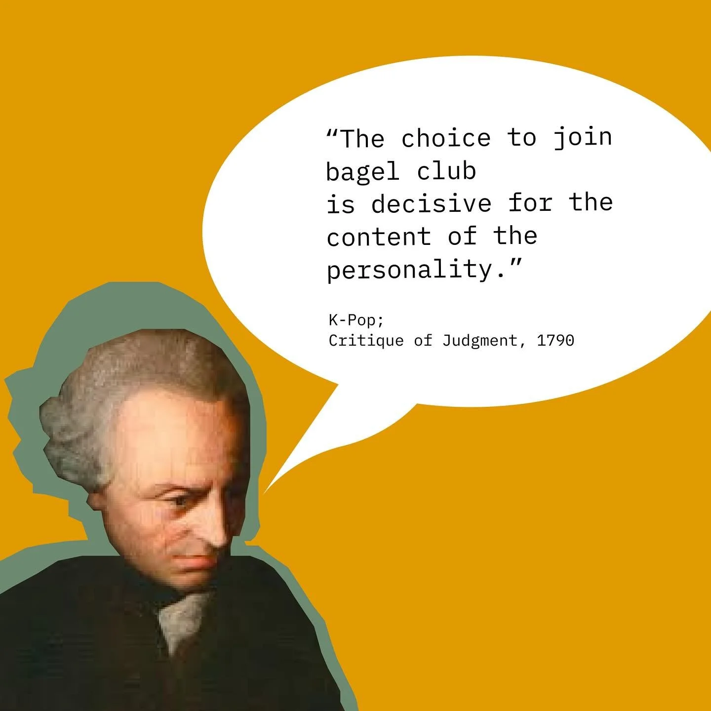 Introducing bagel club! My half-baked idea to get more delicious bagels in the hands of the people! Some (looking at u, Kant) might call it a moral categorical imperative. But I feel like Kant should take a chill pill and you should just do things be