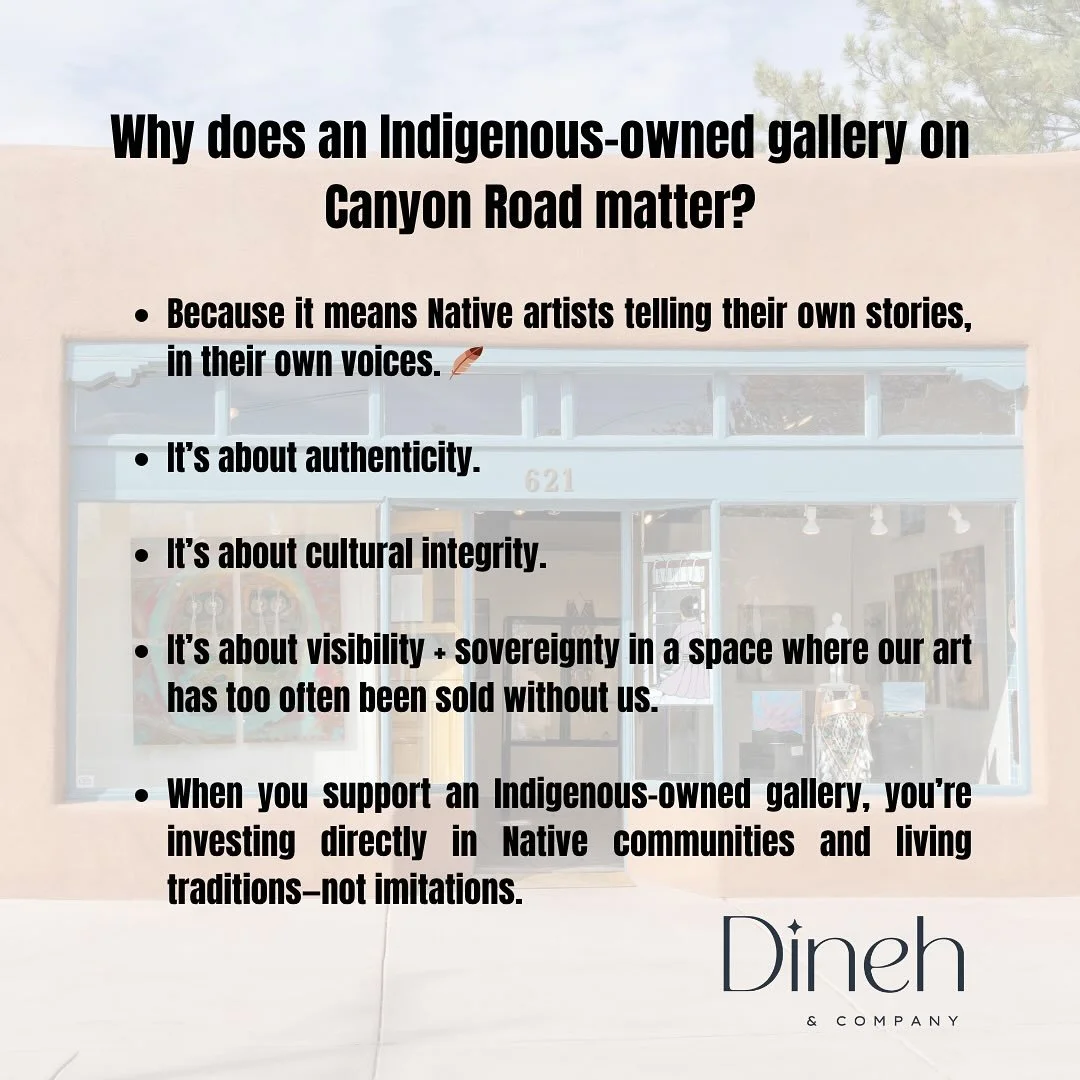 🪶 An Indigenous-owned gallery on Canyon Road isn’t just a business—it’s a voice.
It’s Native artists telling their own stories, keeping traditions alive, and shaping the future of Indigenous art.
Support authenticity. Support