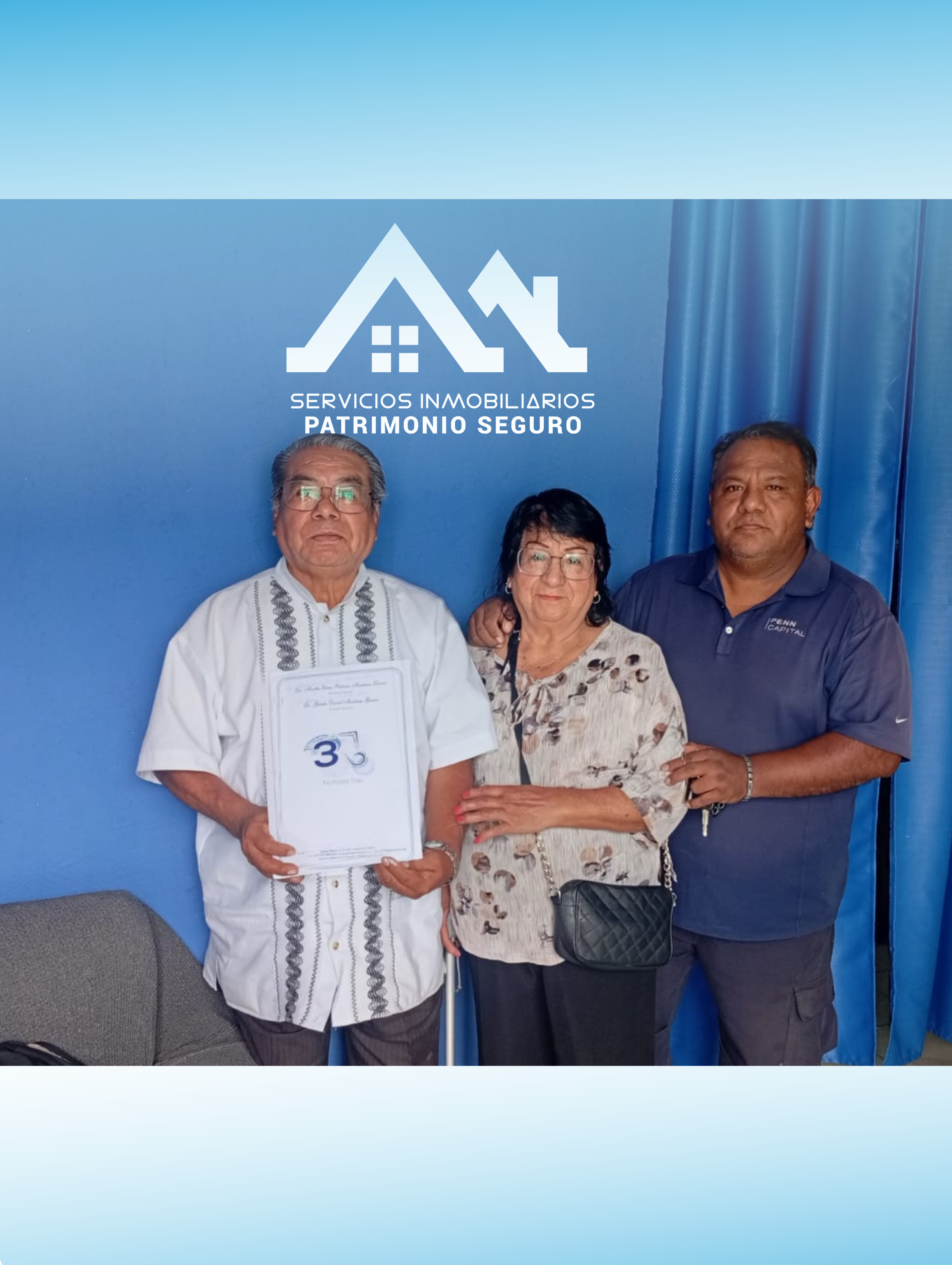 Gracias por confiar en Patrimonio seguro para la gestión de la escrituración de su propiedad. En hora buena!