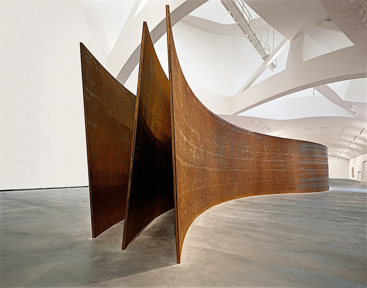 Richard Serras Snake sculpture.