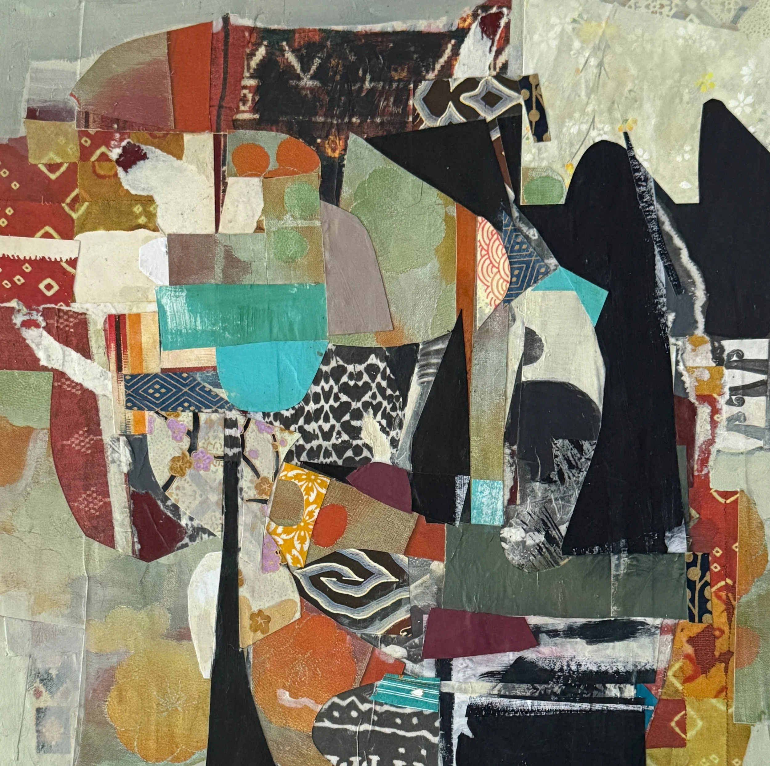 "Was it Me or the Robot"
Found and Painted Paper on Board