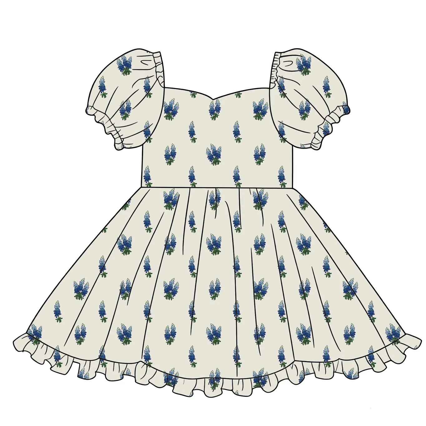 PRE-ORDER - Bluebonnet Dress