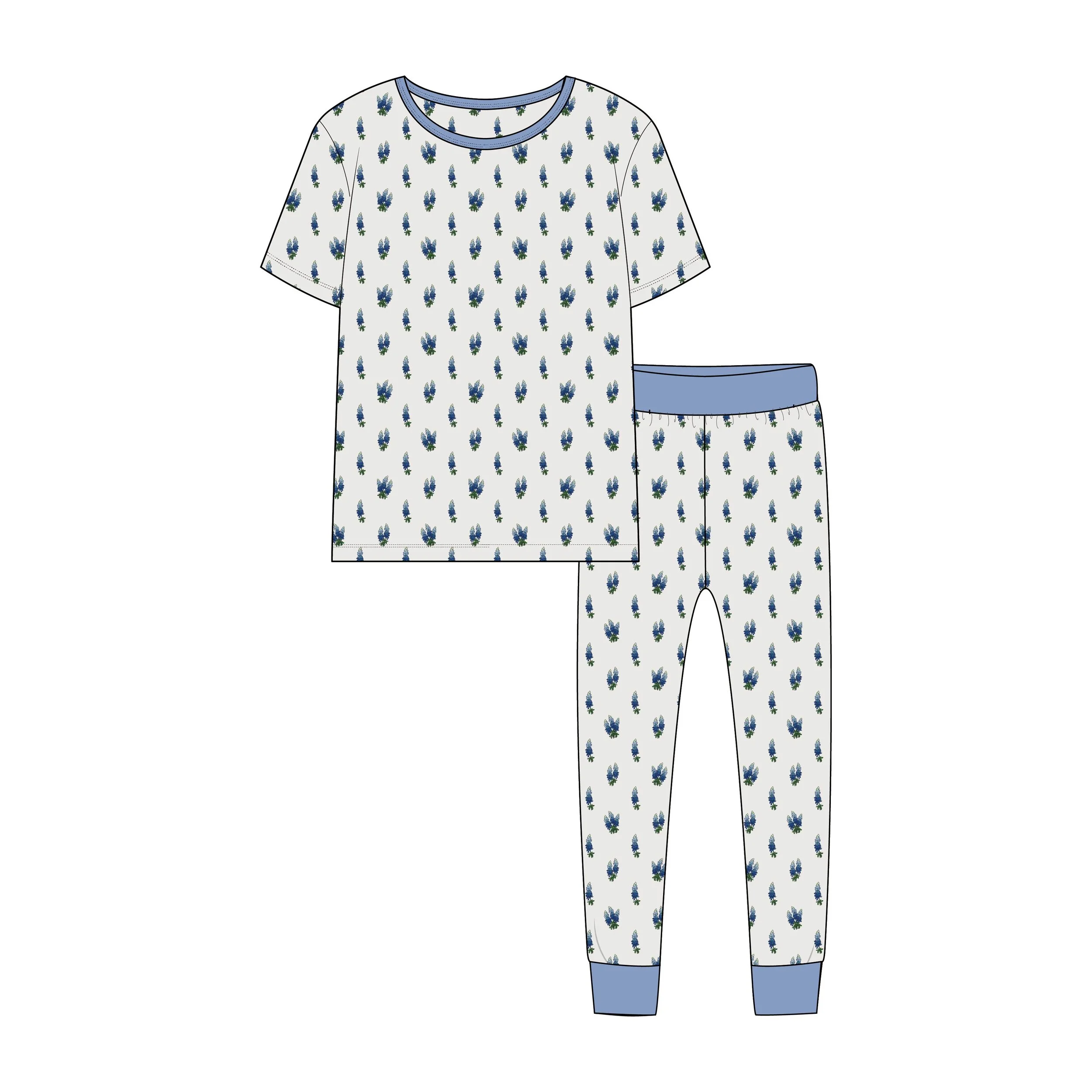 PRE-ORDER - Bluebonnet Pajama Set
