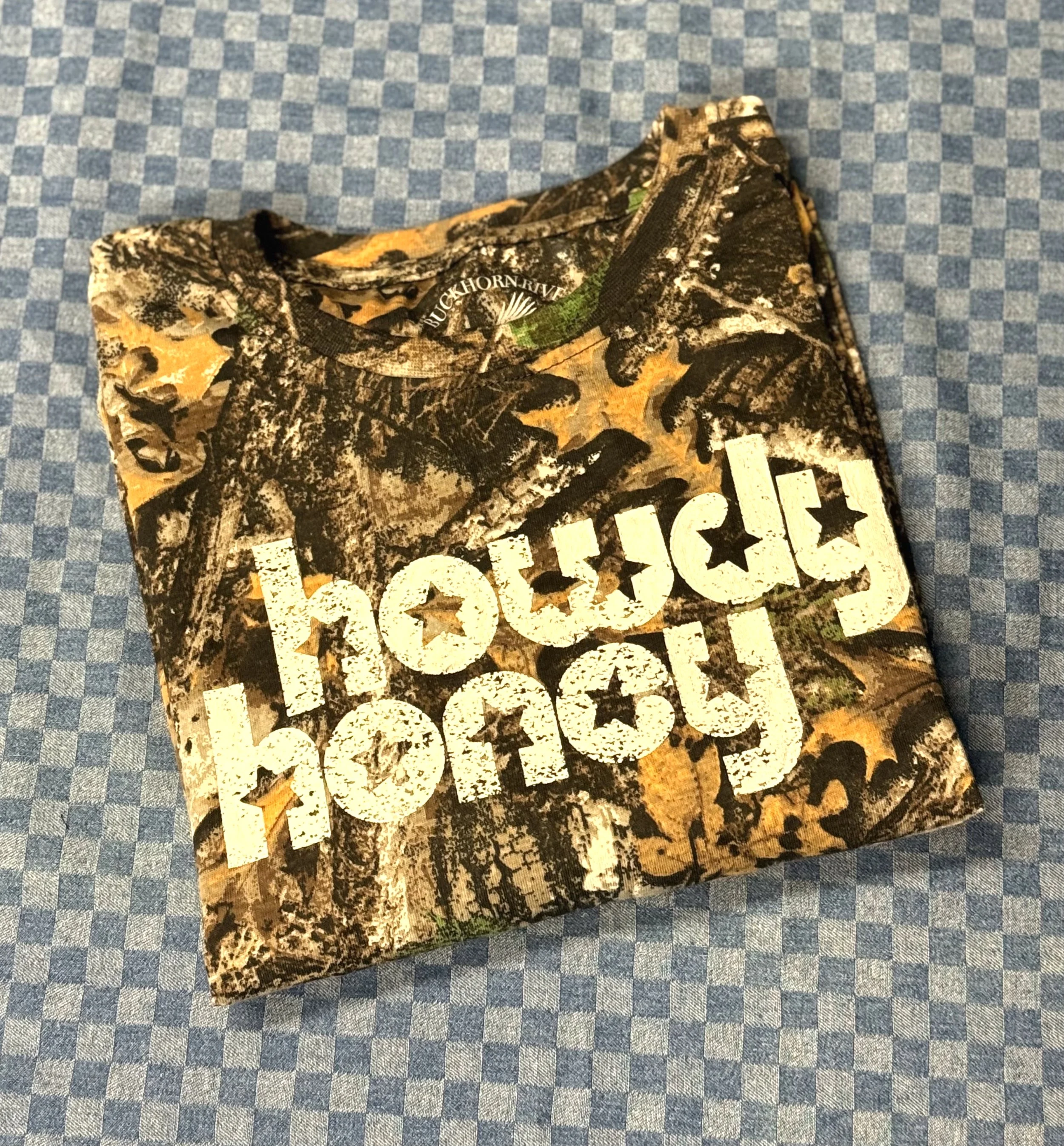 Howdy Honey Camo Tee — Large