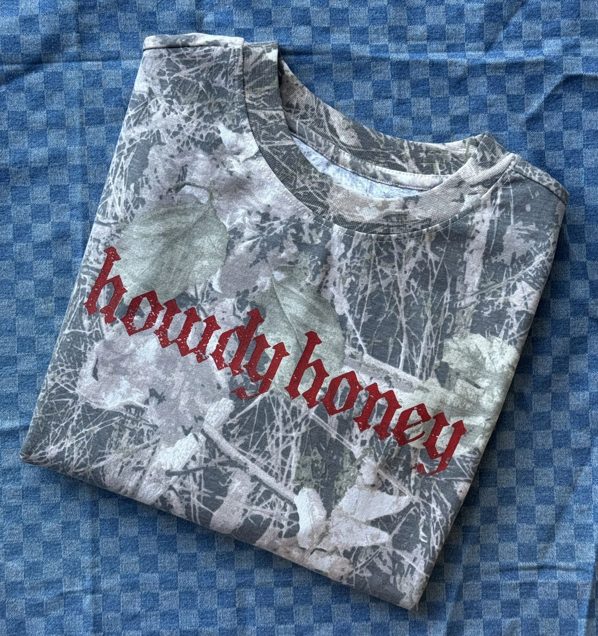 Howdy Honey Camo Tee — Large