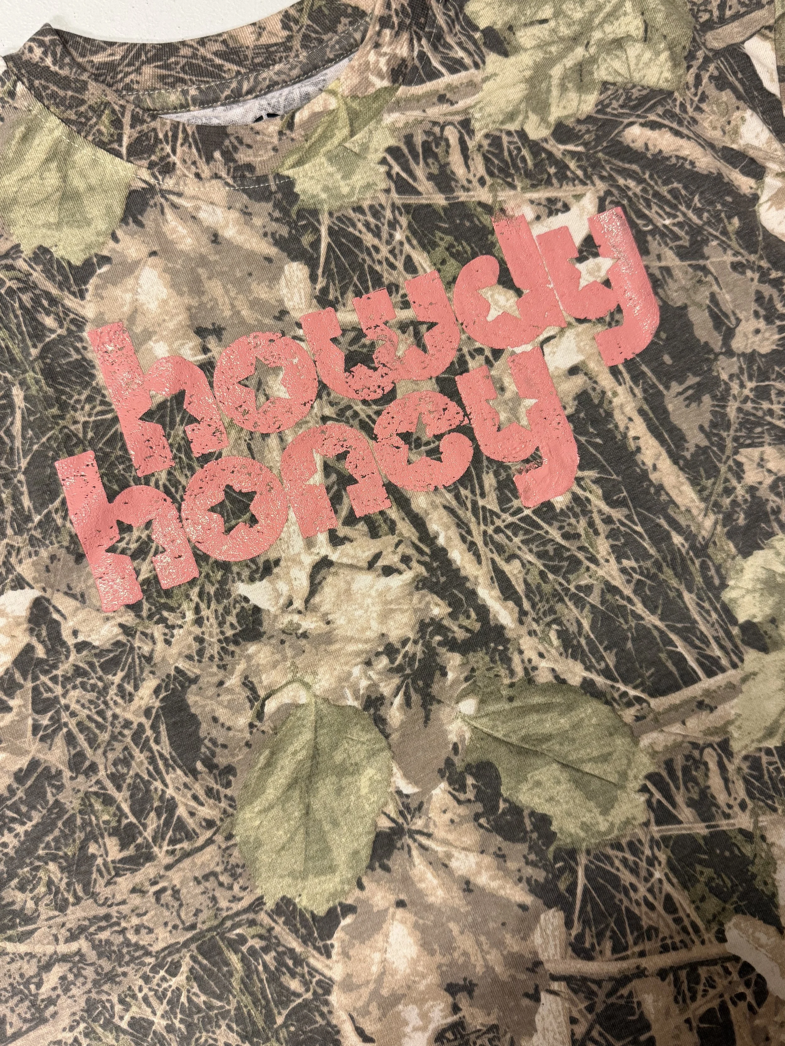 Howdy Honey Camo Tee — Large