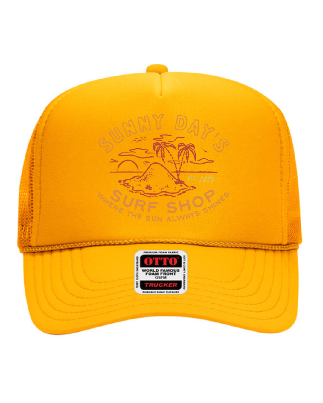 "Sunny Day's Surf Shop" - Trucker Hat