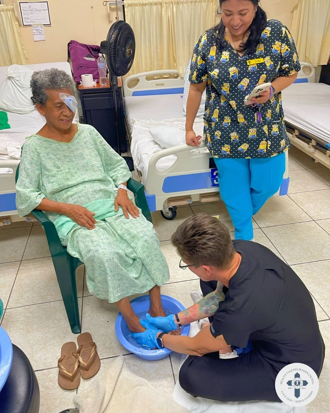 &ldquo;For even the Son of Man did not come to be served, but to serve&hellip;&rdquo; &mdash; Mark 10:45

Moments like this remind us of the quiet, simple ways Jesus still shows His love through His people. One of our volunteers knelt to wash a patie