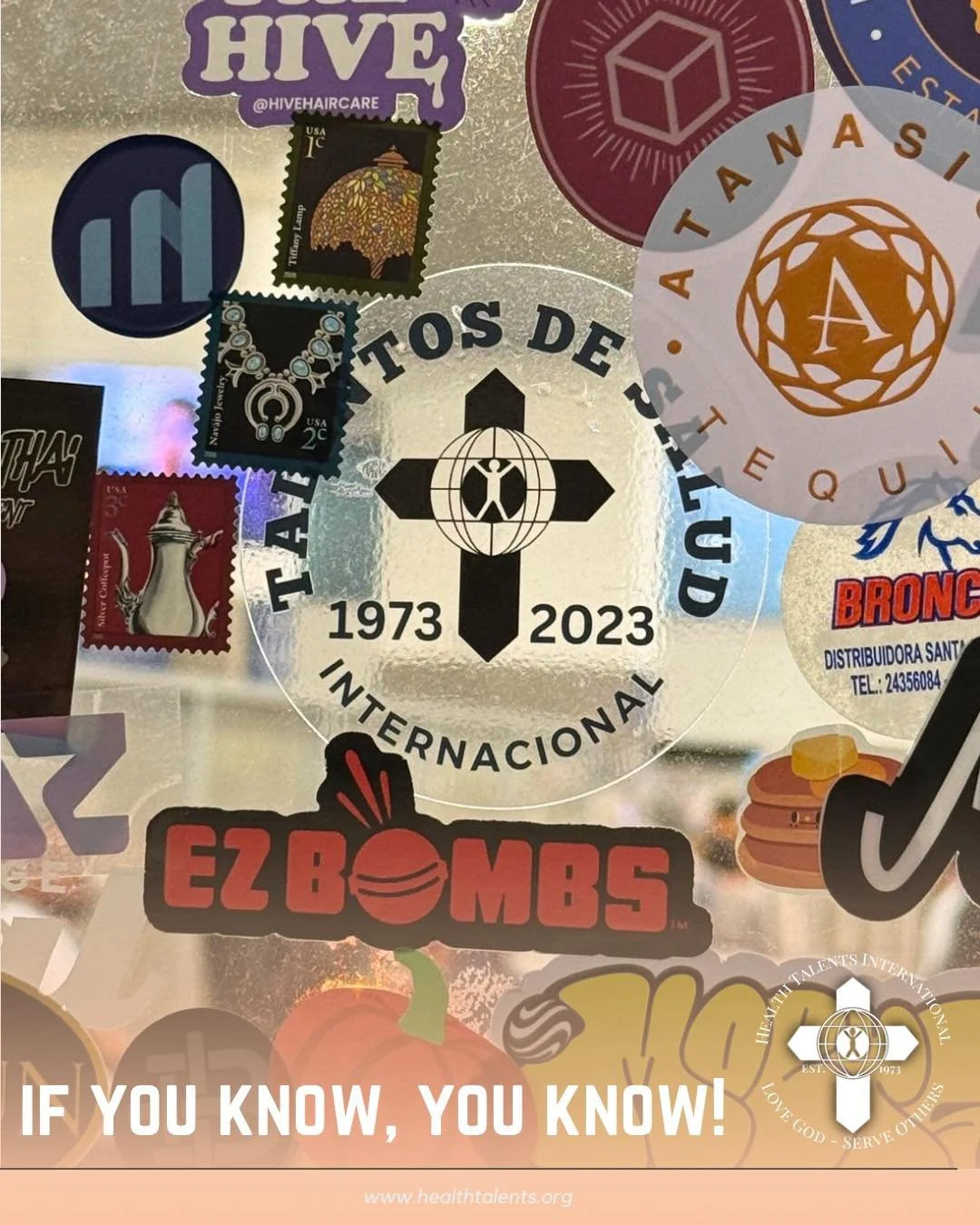 If you&rsquo;ve ever been on a trip with us before, then you know exactly where this picture was taken.

The Guatemalan airport.
Right before security.
Those glass walls absolutely covered in stickers.

Every time we pass through, it&rsquo;s like a l