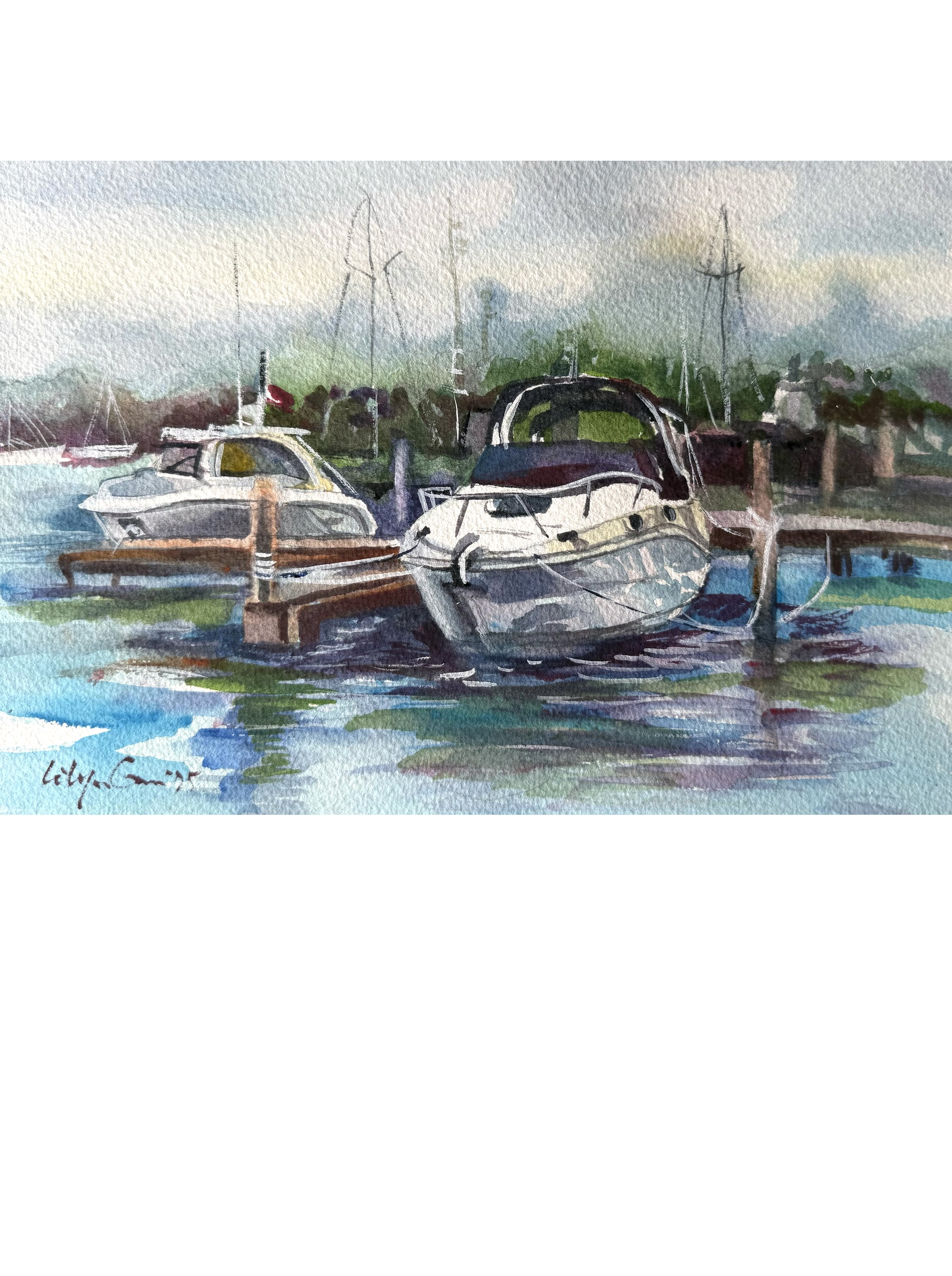 Harbor at the Rest. Indian River Lagoon series.