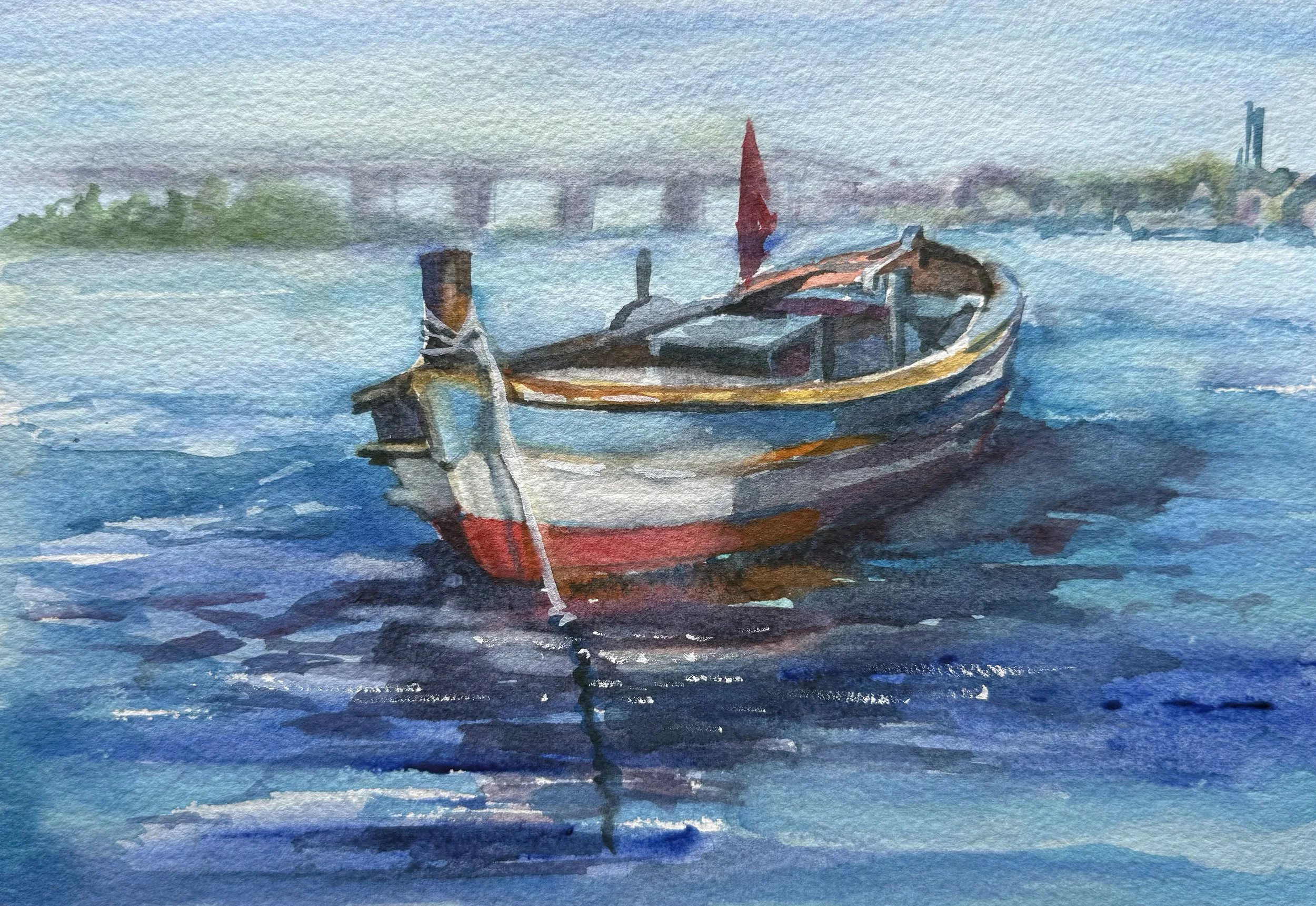 Stillness on the Indian River. Gallery Framed