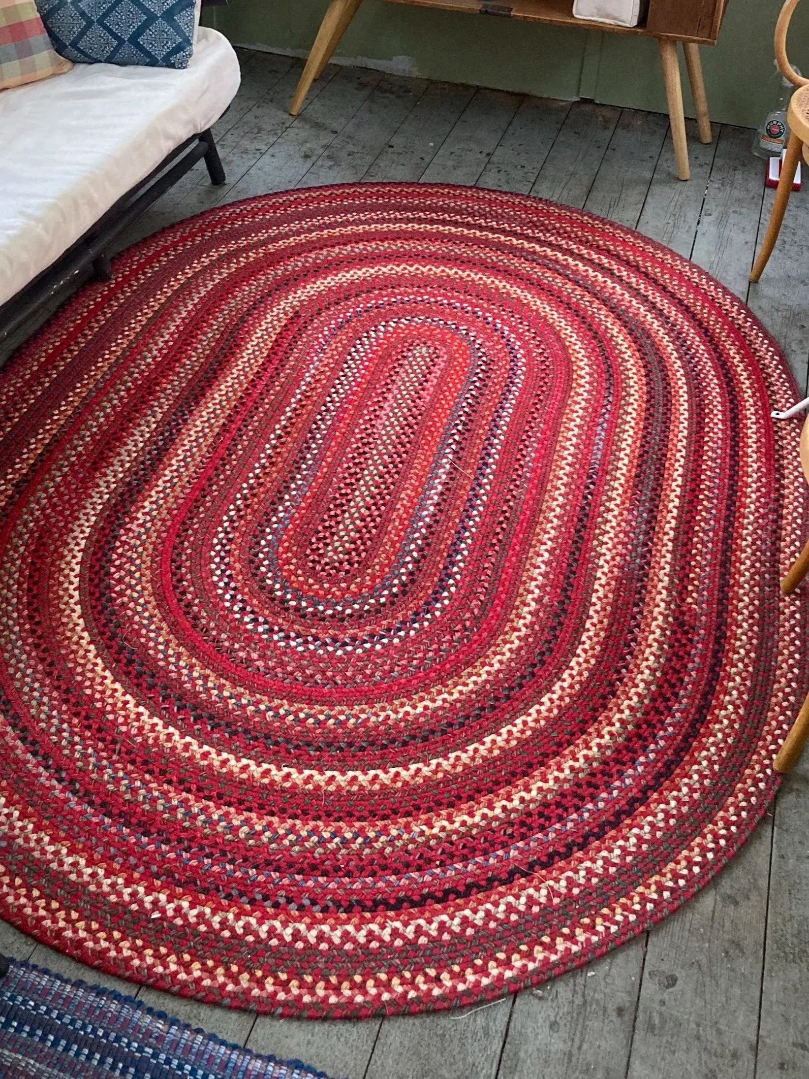 oval wool ll bean rug 