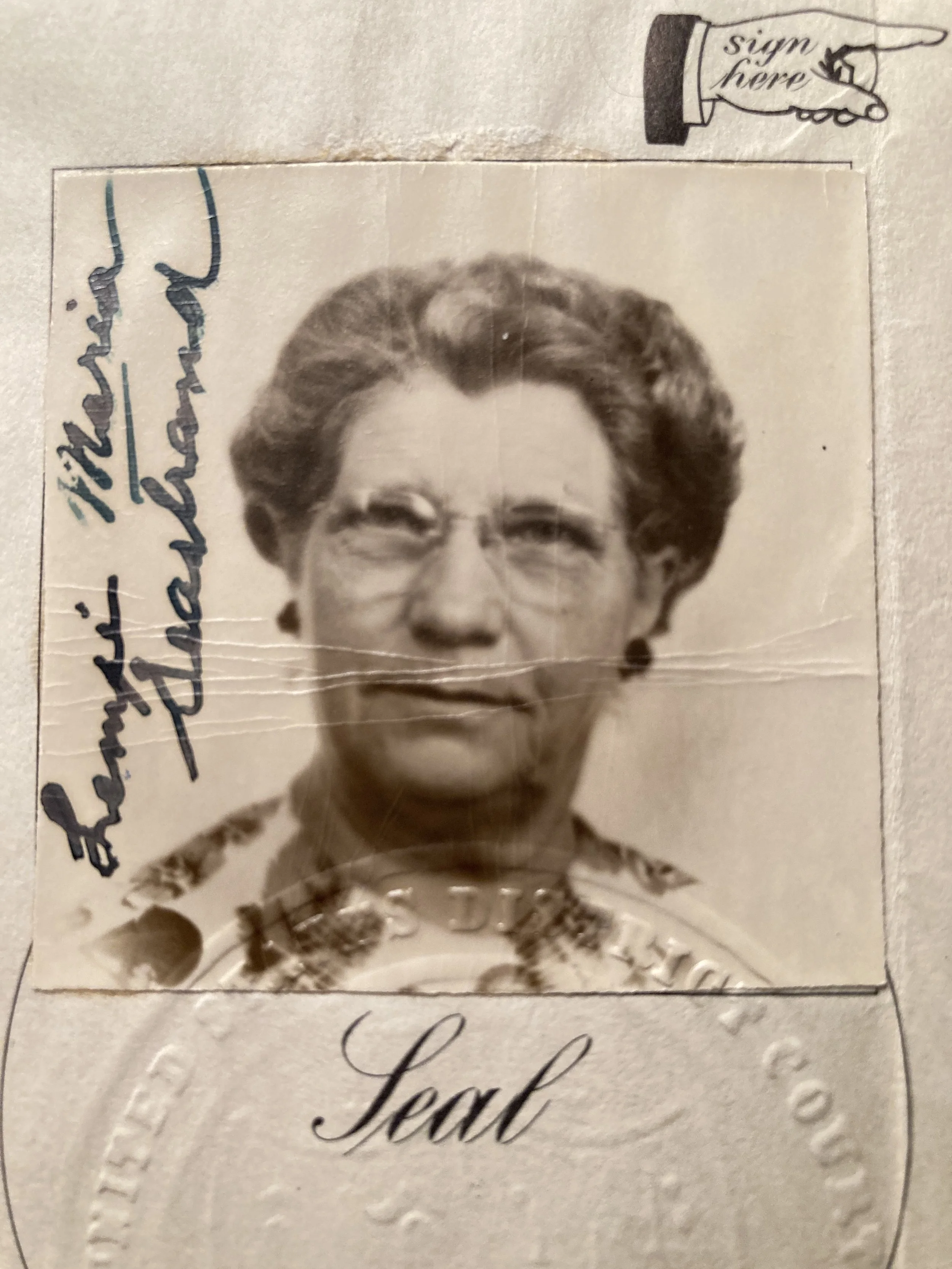 Great Grandma, Lempi. Her name means Love.