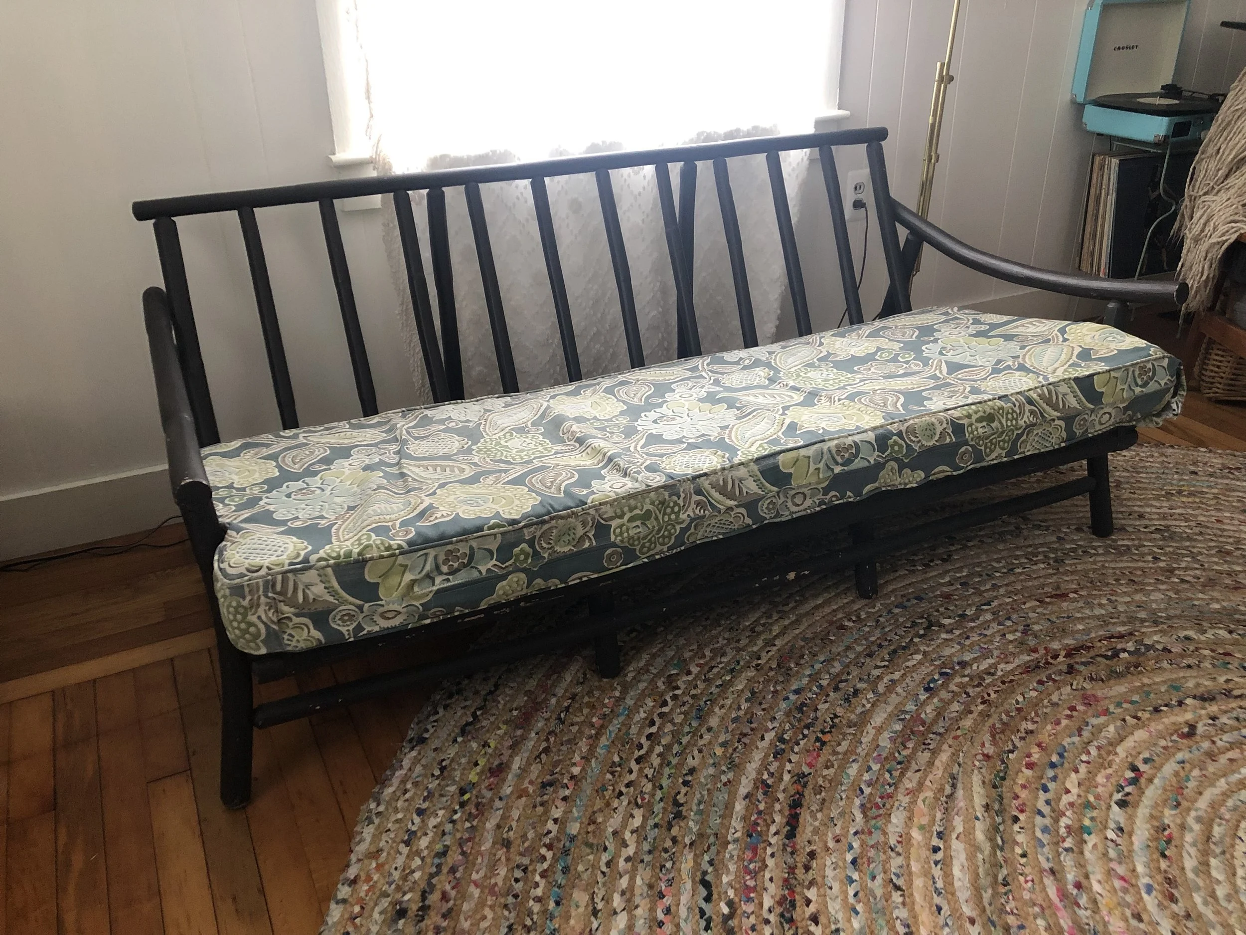 Midcentury Rattan Sofa. 