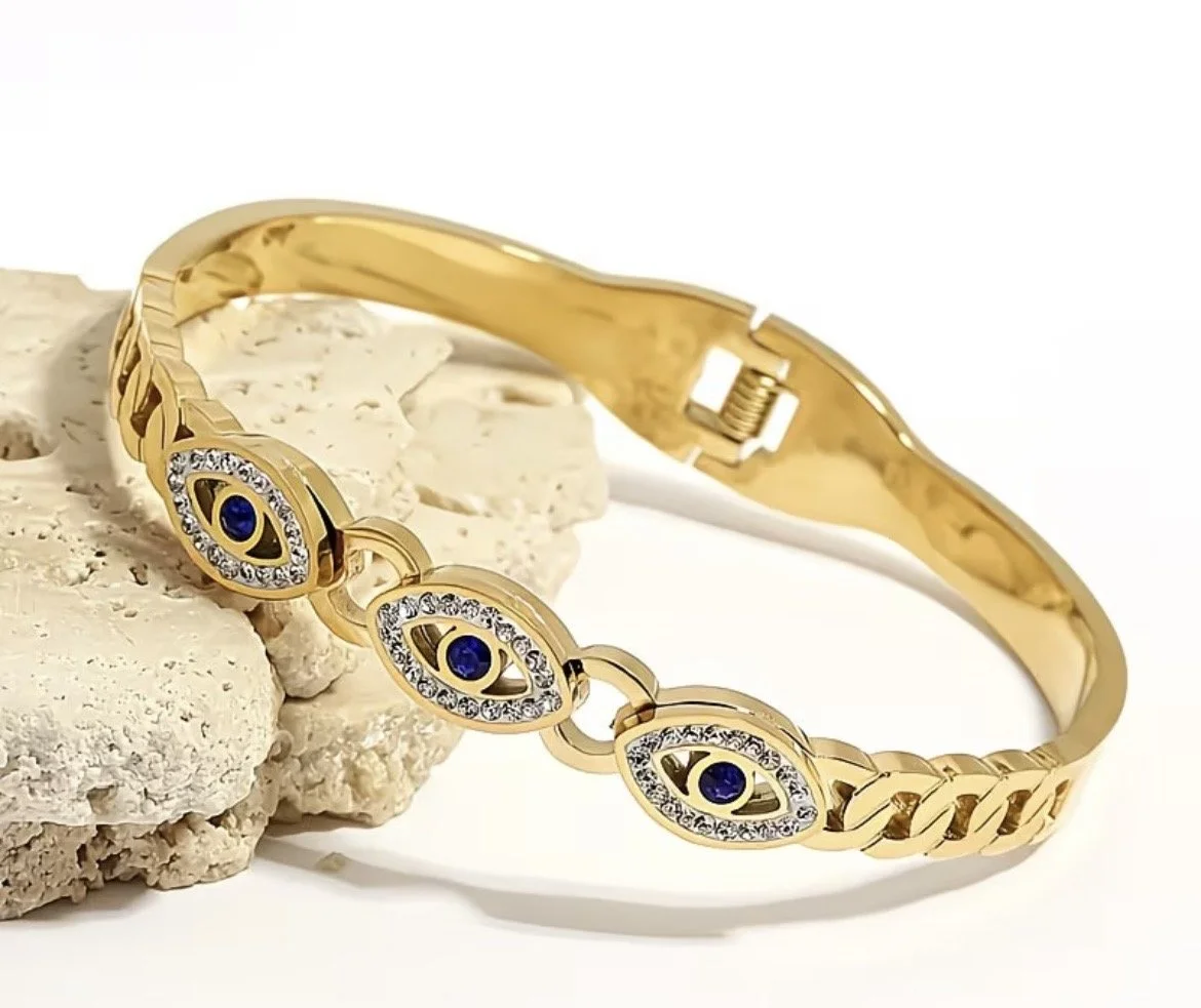 Triple Evil Eye Bangle