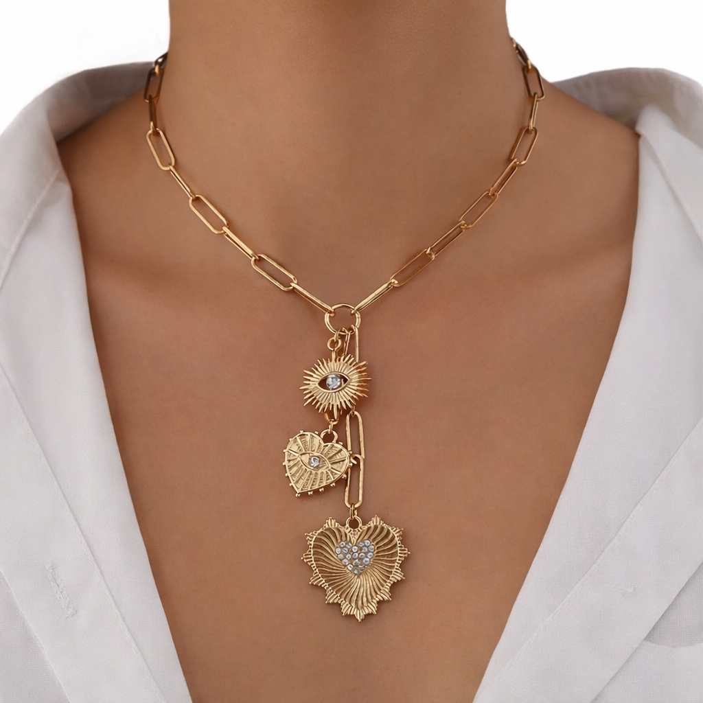 Bella Evil Eye Charm Necklace