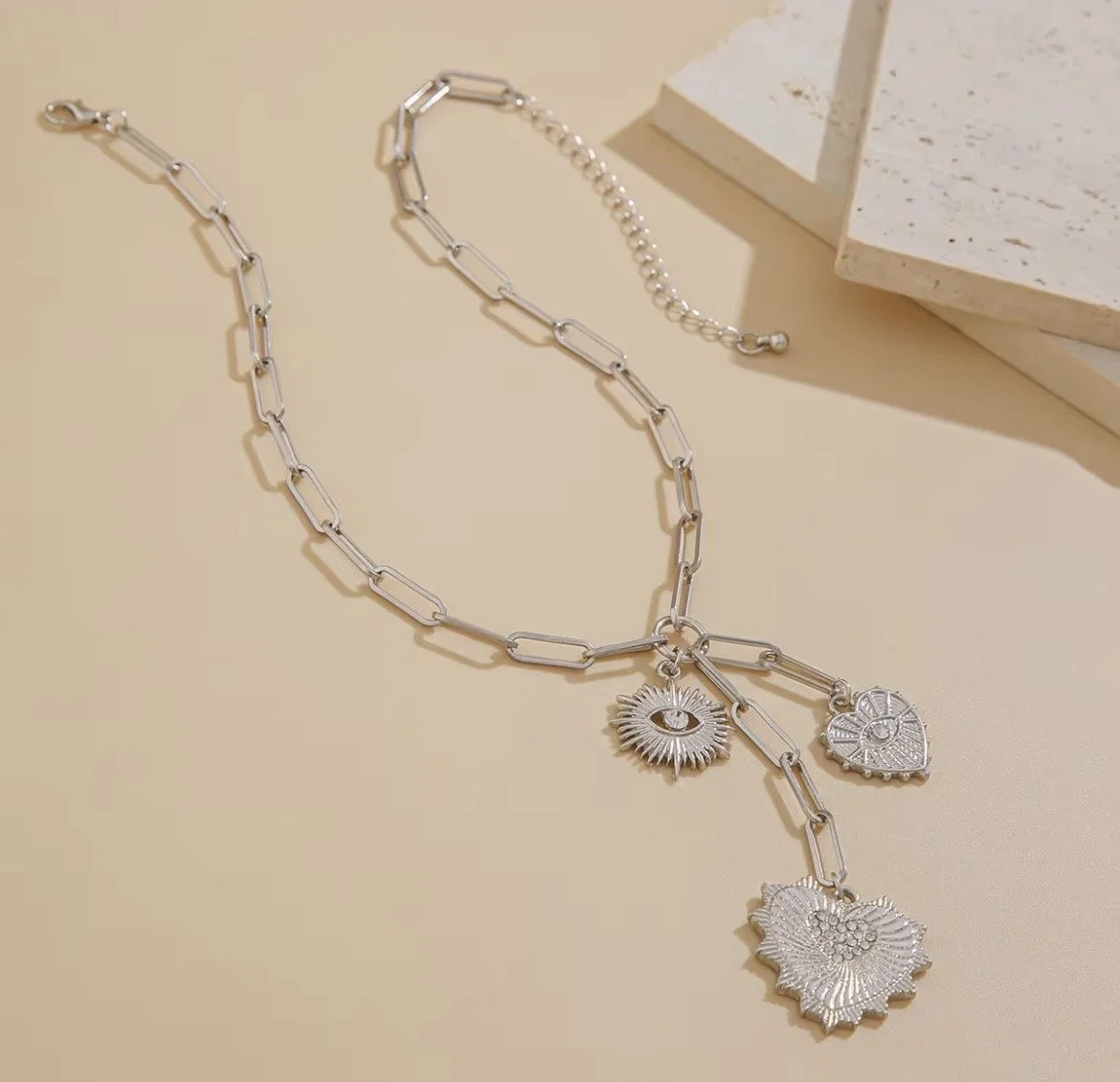 Bella Evil Eye Charm Necklace